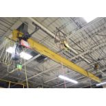 2 TON CAPACITY SINGLE GIRDER OVERHEAD GANTRY WITH 324" SPAN, 162" DISTANCE UNDER BEAM, KONECRANES