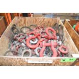 LOT/ CRATE WITH LIFTING SUPPLIES CONSISTING OF SHACKLES, CHAIN & CABLE SLINGS (CMD-304-23S)