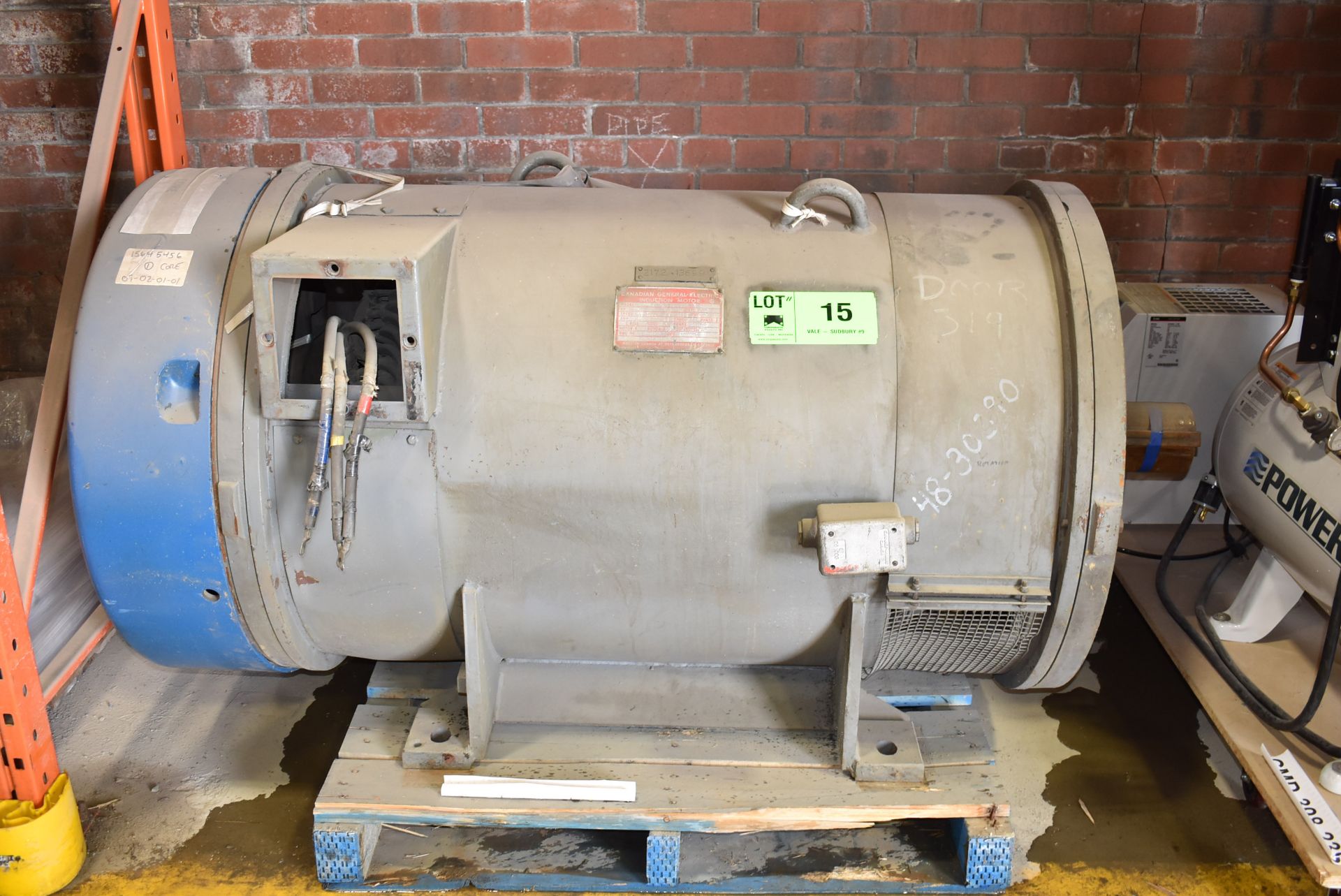 CANADIAN GENERAL ELECTRIC 127026 800 HP INDUCTION MOTOR, 4000V/3PH/60HZ, S/N 980838 (CMD-014-22S)