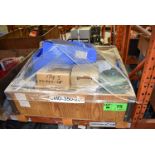 LOT/ CRATE WITH SPARE PARTS CONSISTING OF SPROCKETS, PULLEYS, SHAFTS, SOLENOIDS, RELAYS, PRESSURE