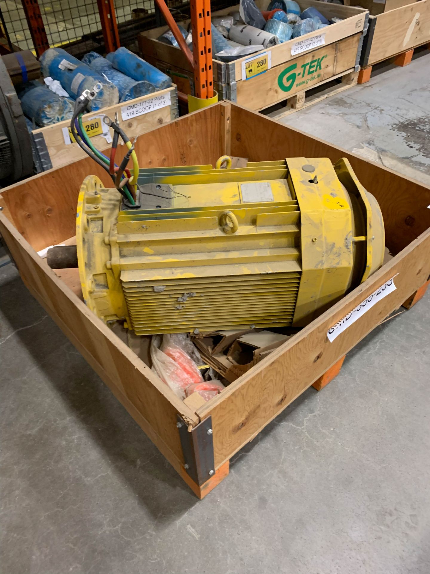 LOT/ CM 717030E 5 TON CAPACITY ELECTRIC CHAIN HOIST, GE 3 HP MOTOR, ABB MOTOR & ABB 101 HP MOTOR ( - Image 11 of 13