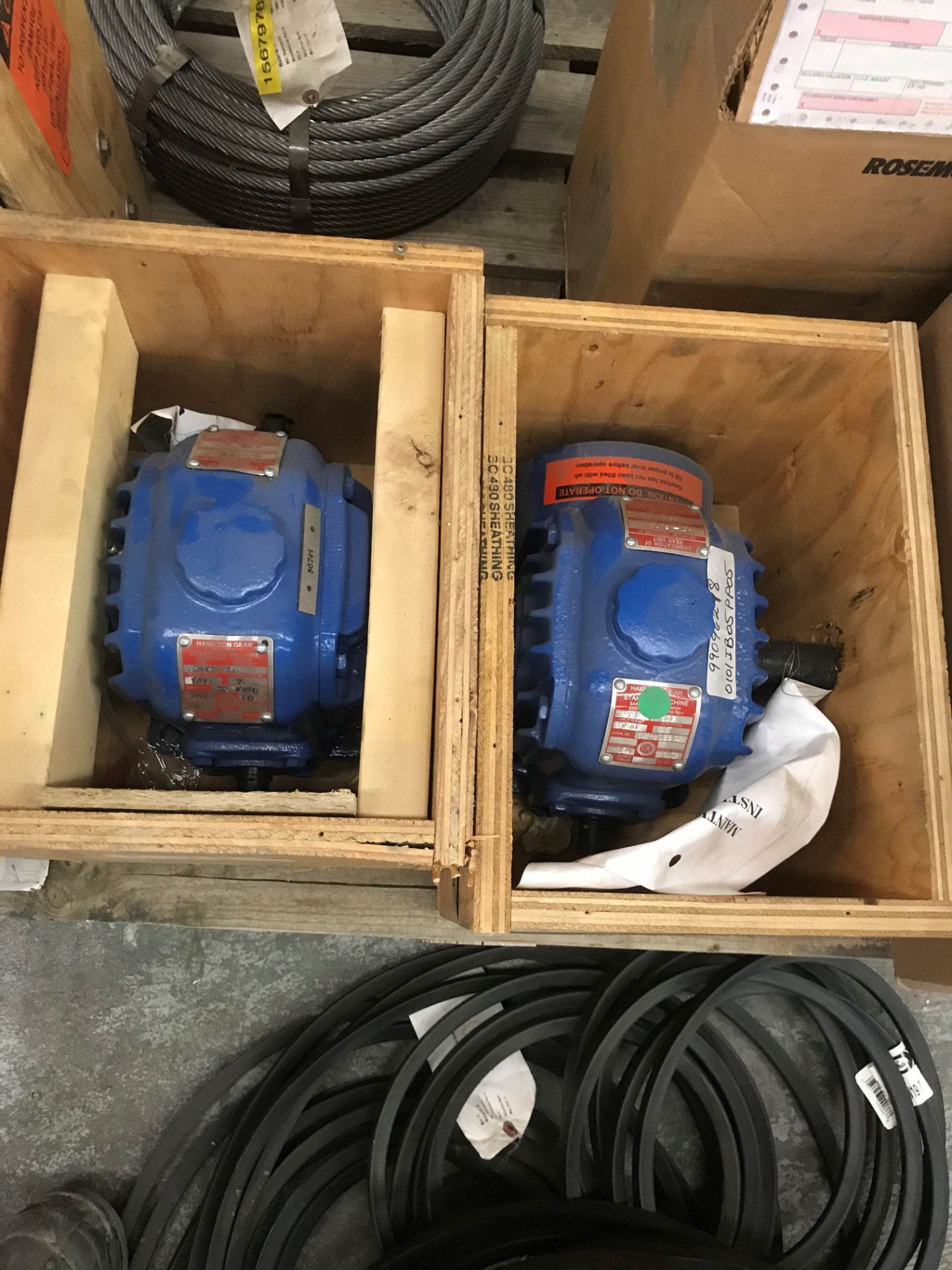 LOT/ (2) LEESON 1 HP MOTORS, (2) STARTERS, (2) HAMILTON WORM GEAR SPEED REDUCERS, (2) ROSEMOUNT 8700 - Image 50 of 58