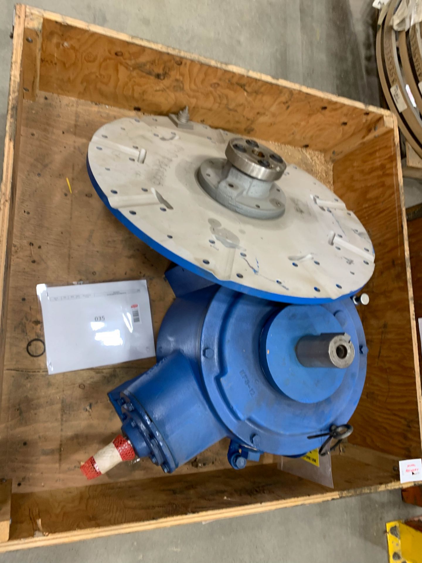 LOT/ ASEA 10 HP MOTOR, AMARILLO SPEED REDUCER & (4) AMARILLO 5.5:1 GEAR REDUCERS (CMD-313,314,315, - Bild 8 aus 13