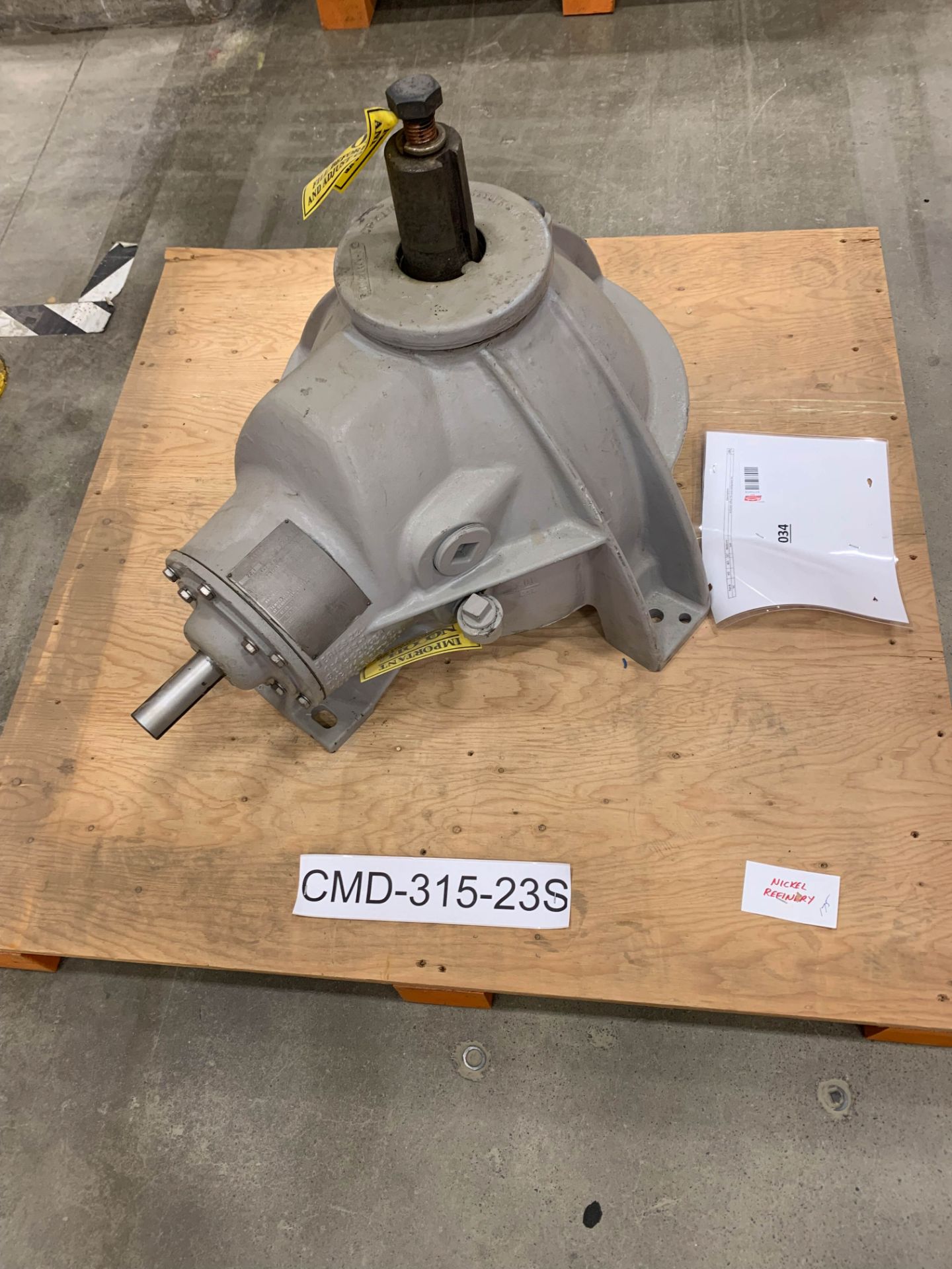 LOT/ ASEA 10 HP MOTOR, AMARILLO SPEED REDUCER & (4) AMARILLO 5.5:1 GEAR REDUCERS (CMD-313,314,315, - Bild 5 aus 13