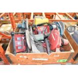 LOT/ CRATE WITH CONTENTS CONSISTING OF (4) ABRASIVE CUT OFF SAWS, (2) MILWAUKEE MULTI-STATION