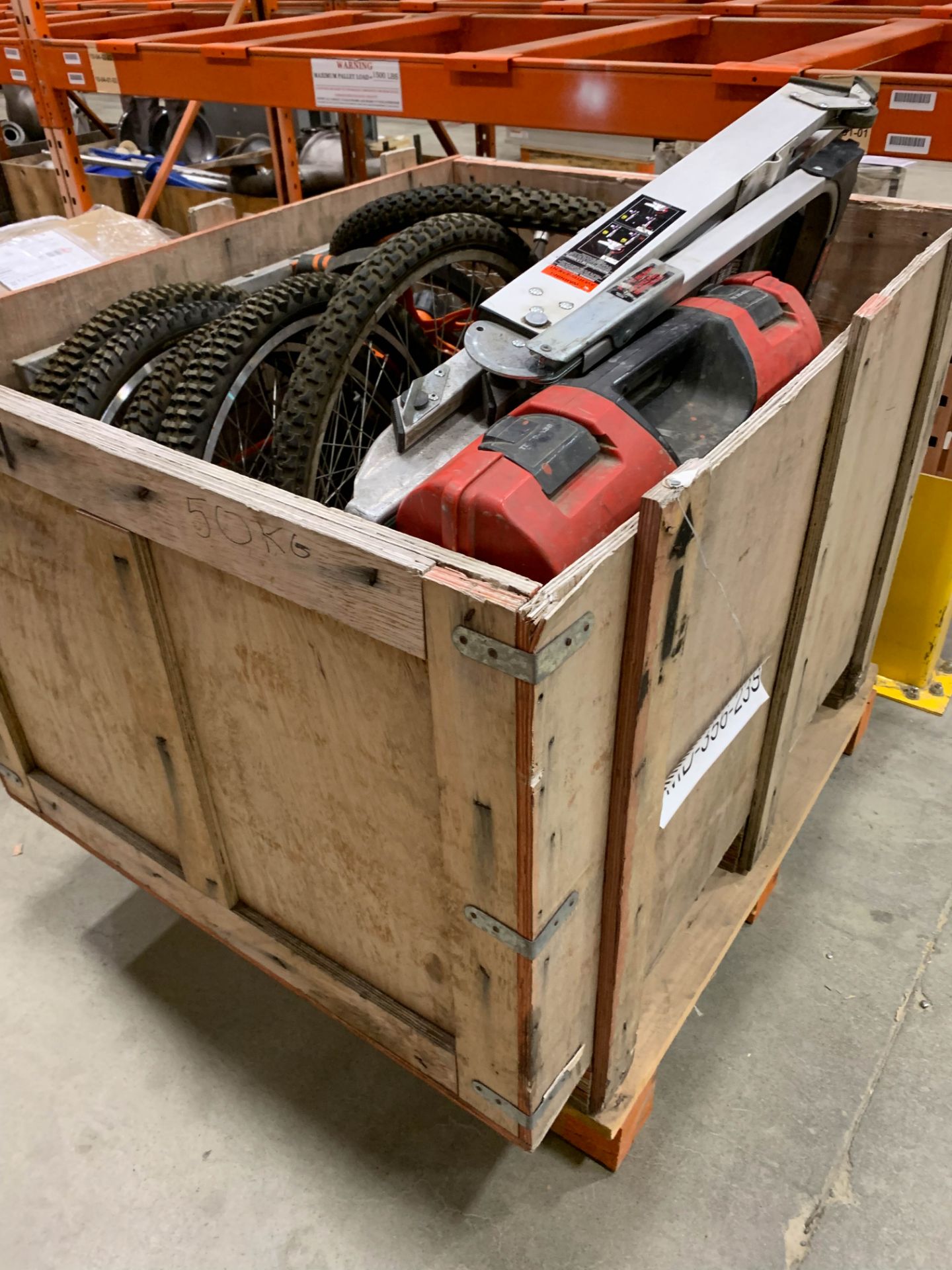 LOT/ (3) CRATES WITH CONTENTS CONSISTING OF SURVEY EQUIPMENT, LEICA TC1205 SURVEY STATIONS, BRADY - Image 6 of 9