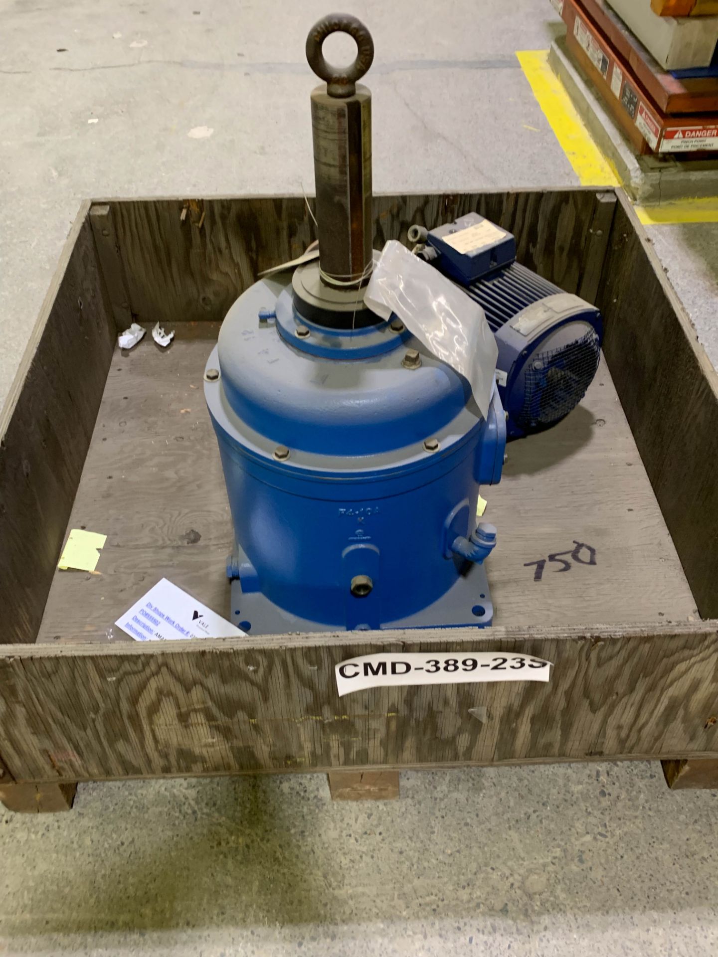 LOT/ ASEA 10 HP MOTOR, AMARILLO SPEED REDUCER & (4) AMARILLO 5.5:1 GEAR REDUCERS (CMD-313,314,315, - Bild 10 aus 13