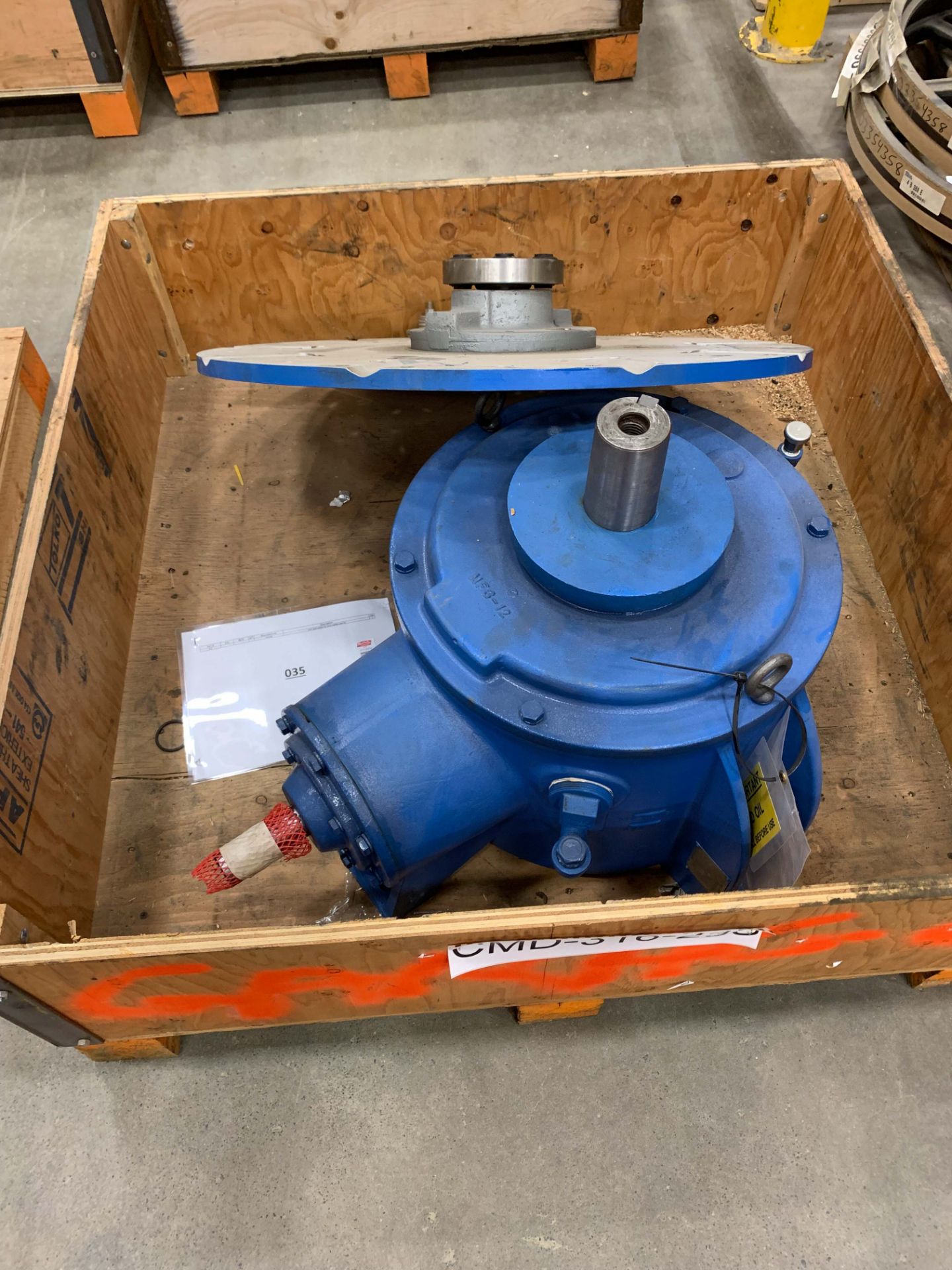 LOT/ ASEA 10 HP MOTOR, AMARILLO SPEED REDUCER & (4) AMARILLO 5.5:1 GEAR REDUCERS (CMD-313,314,315, - Bild 7 aus 13