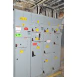 GENERAL ELECTRIC 8000 LINE CONTROL 4-BANK MCC PANEL (CI) [RIGGING FEE FOR LOT #707 - $450 USD PLUS