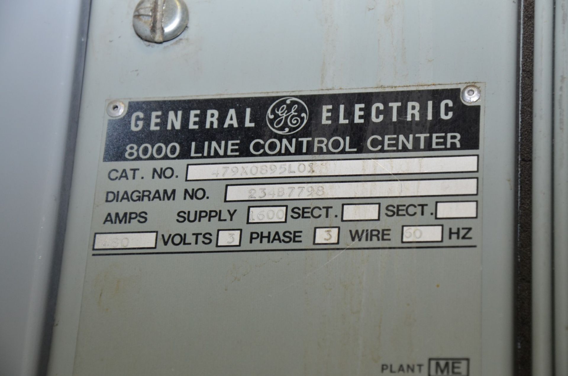 GENERAL ELECTRIC LINE 7700 6-BANK MCC PANEL (CI) [RIGGING FEE FOR LOT #101 - $1200 USD PLUS - Image 11 of 12