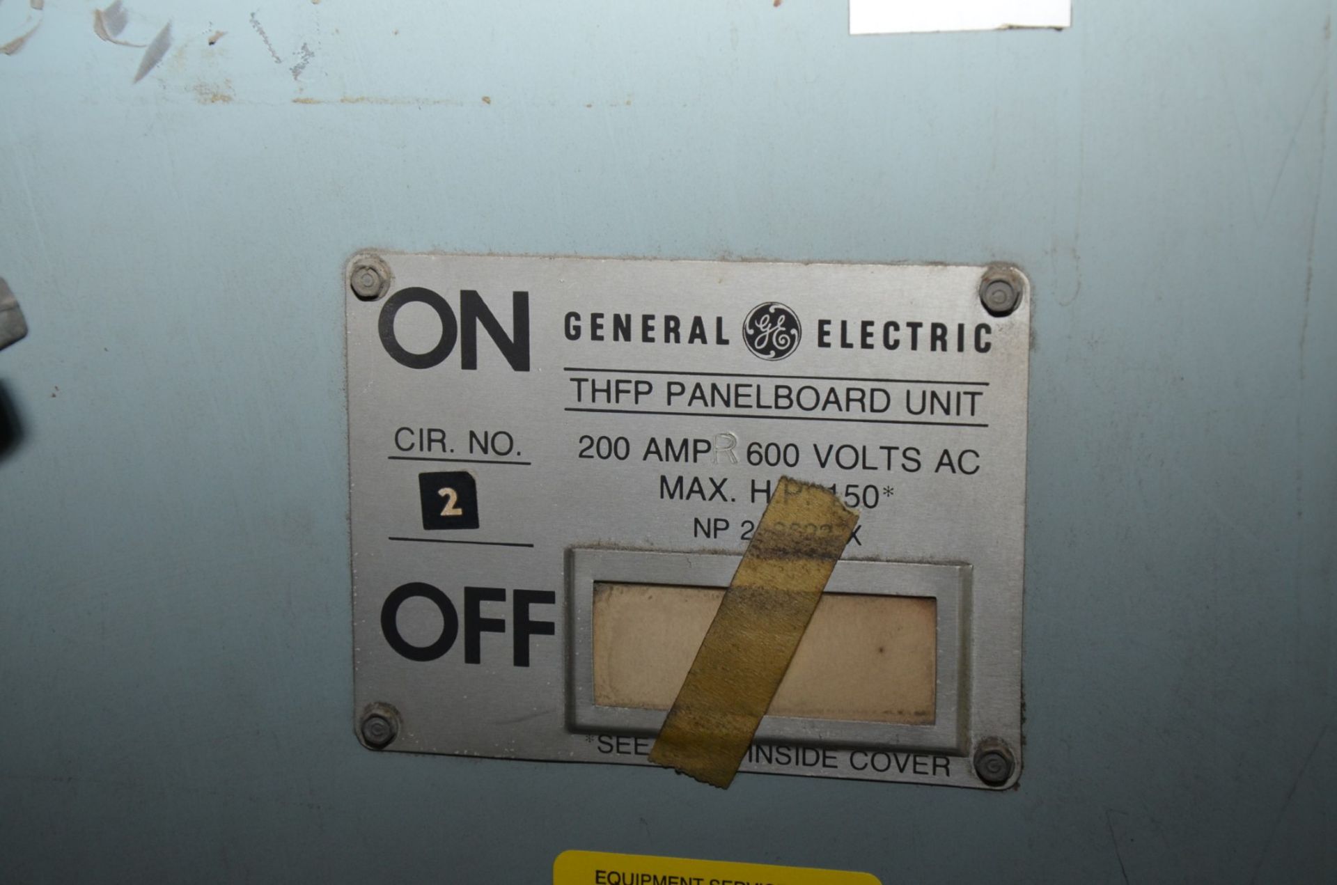 GENERAL ELECTRIC AV LINE 2-BANK SWITCH PANEL (CI) [RIGGING FEE FOR LOT #102 - $450 USD PLUS - Image 3 of 6