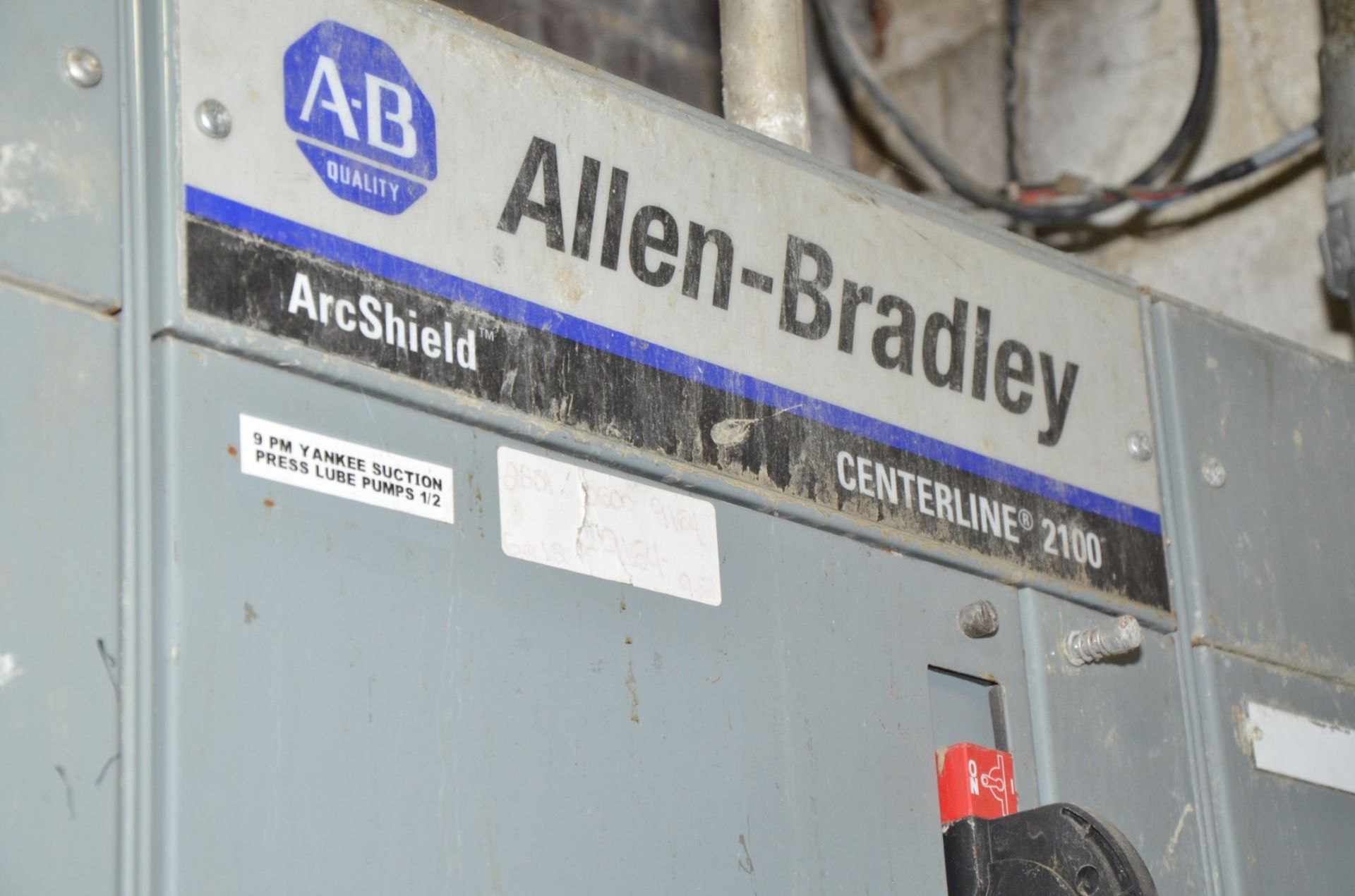 ALLEN BRADLEY ARC SHIELD CENTERLINE 2100 3-BANK MCC PANEL (CI) [RIGGING FEE FOR LOT #745 - $850 - Image 2 of 3