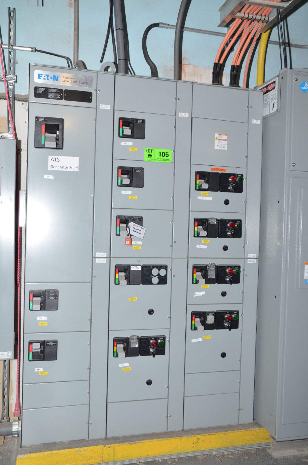 EATON (2020) SAY128648 IT.001-FVC 3-BANK MCC PANEL (CI) [RIGGING FEE FOR LOT #105 - $650 USD PLUS