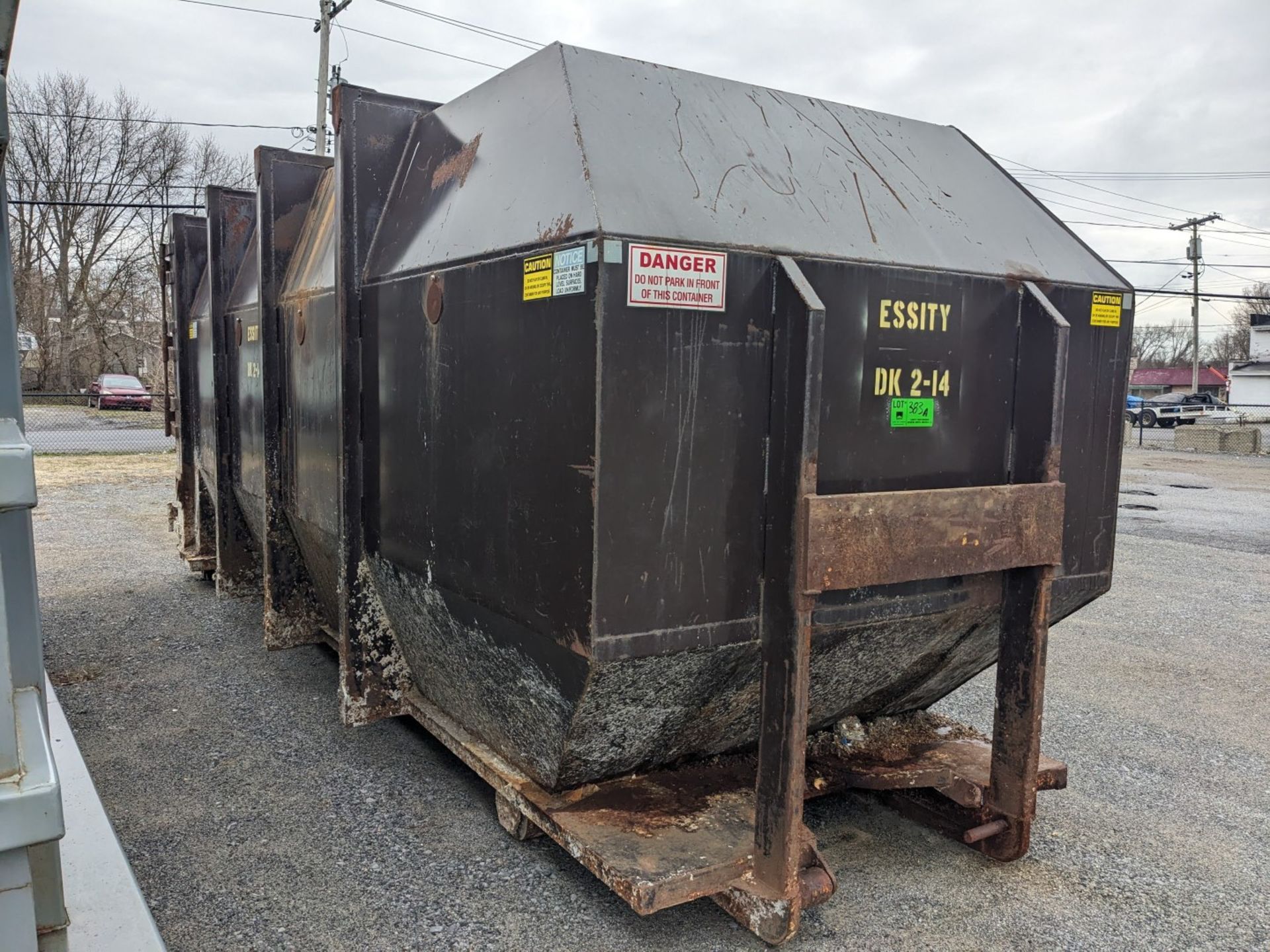 STATIONARY COMPACTOR ROLL-OFF BIN WITH APPROX. 40 CU/YRD CAPACITY (CI) [RIGGING FEE FOR LOT # - Bild 3 aus 5