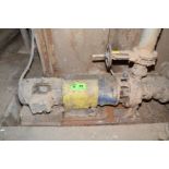 GOULDS CENTRIFUGAL PUMP WITH 25HP DRIVE MOTOR, S/N N/A (CI) [RIGGING FEE FOR LOT #89 - $500 USD PLUS