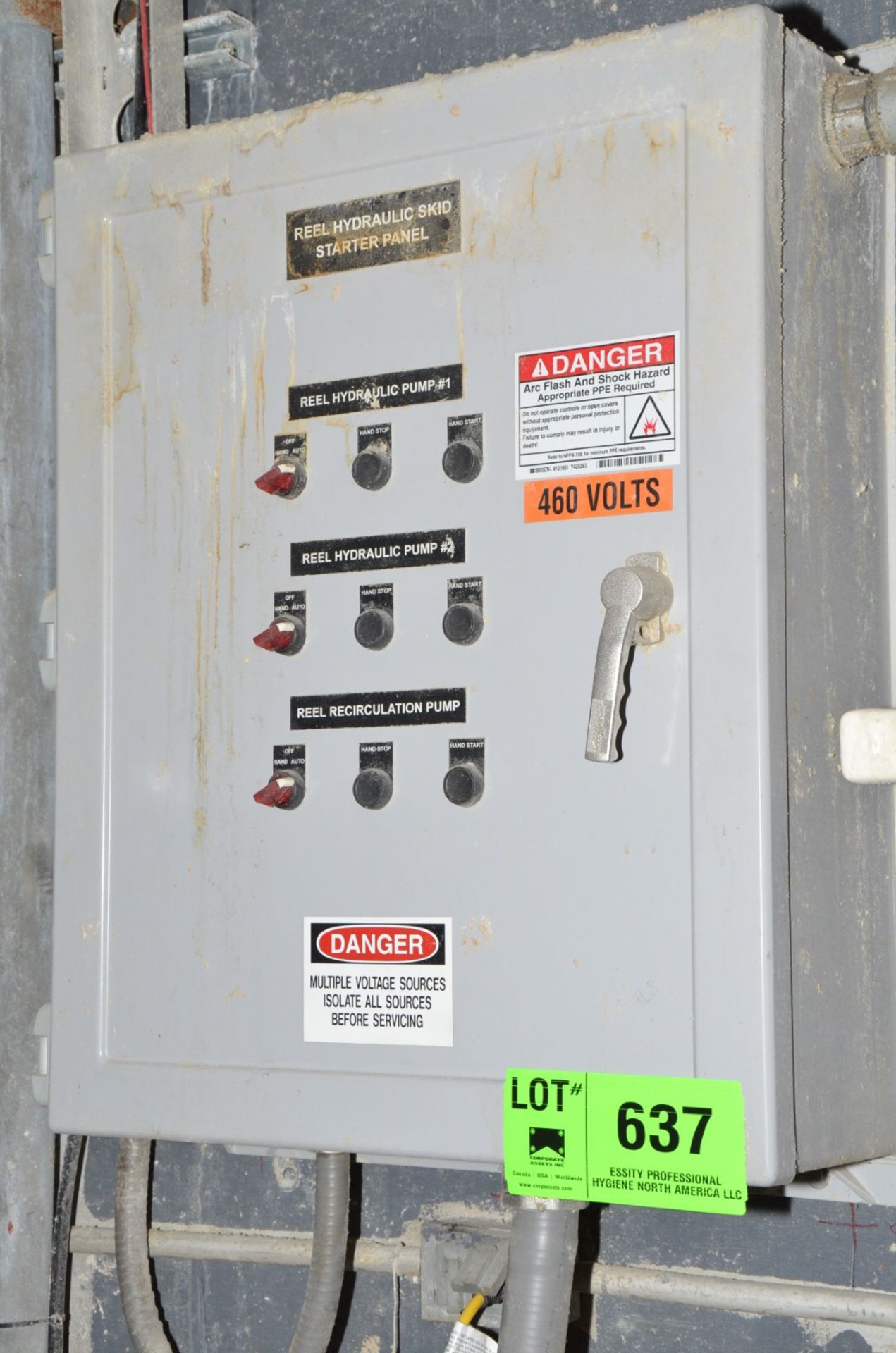 PLC CONTROL CABINET (CI) [RIGGING FEE FOR LOT #637 - $150 USD PLUS APPLICABLE TAXES]
