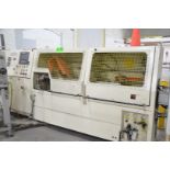 FABIO PERINI (2000) 280F AUTOMATIC CORE WINDER HARMONIZER WITH CUTLER HAMMER PANEL MATE PLC CONTROL,