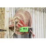 RETRACTABLE AIR HOSE REEL (CI) [RIGGING FEE FOR LOT #903 - $25 USD PLUS APPLICABLE TAXES]