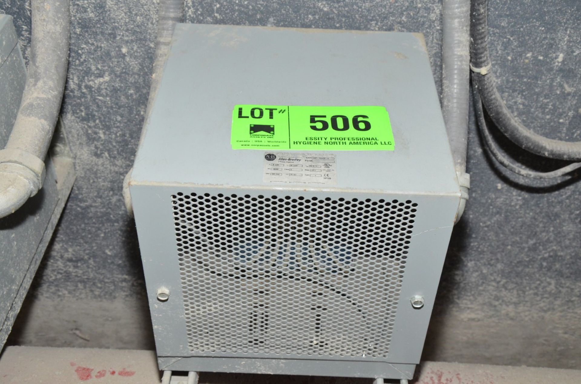 ALLEN BRADLEY 35 AMP 3-PHASE REACTOR (CI) [RIGGING FEE FOR LOT #506 - $50 USD PLUS APPLICABLE