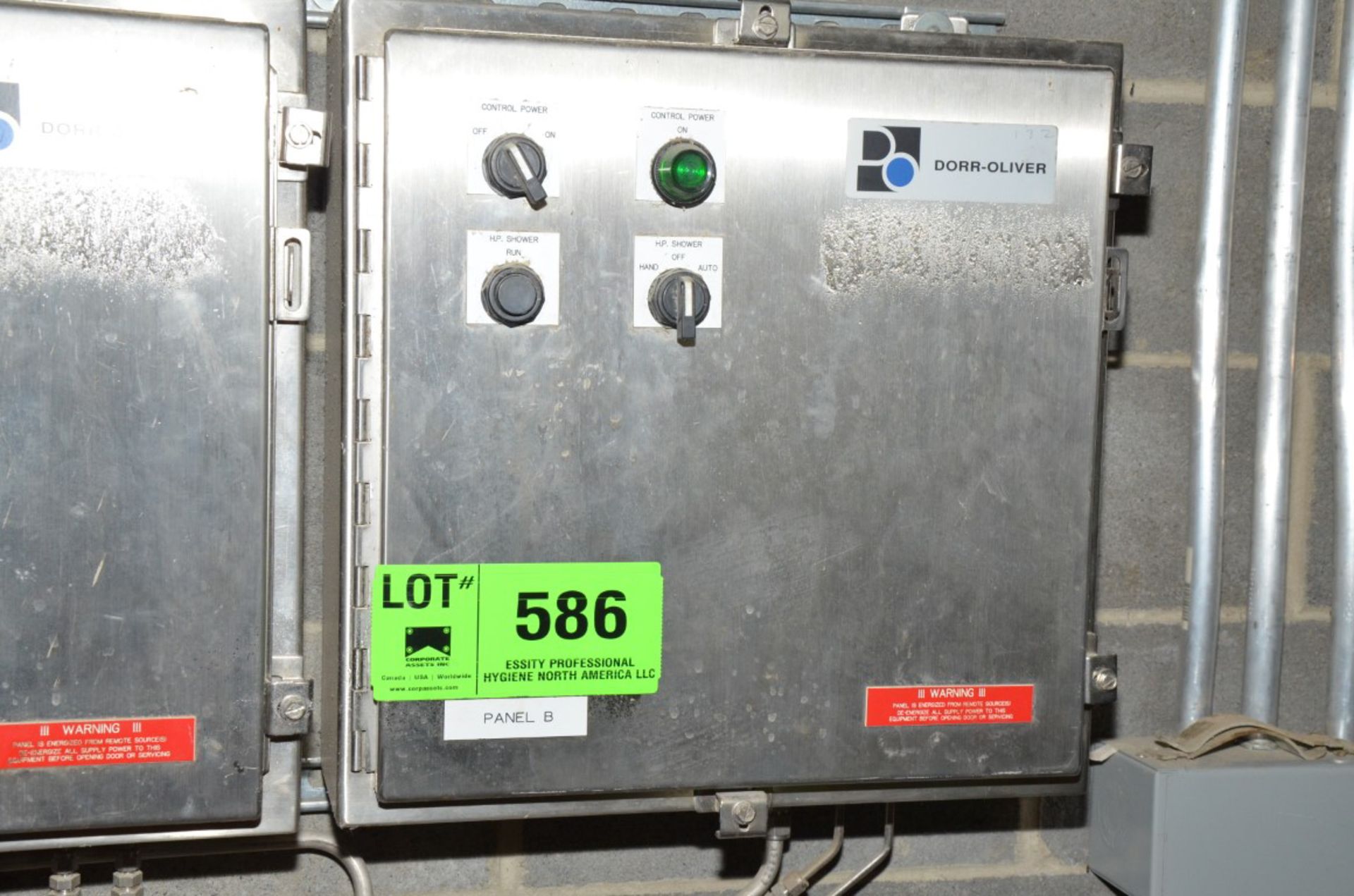 DIRECT LOGIC PLC CONTROL PANEL (CI) [RIGGING FEE FOR LOT #586 - $100 USD PLUS APPLICABLE TAXES]