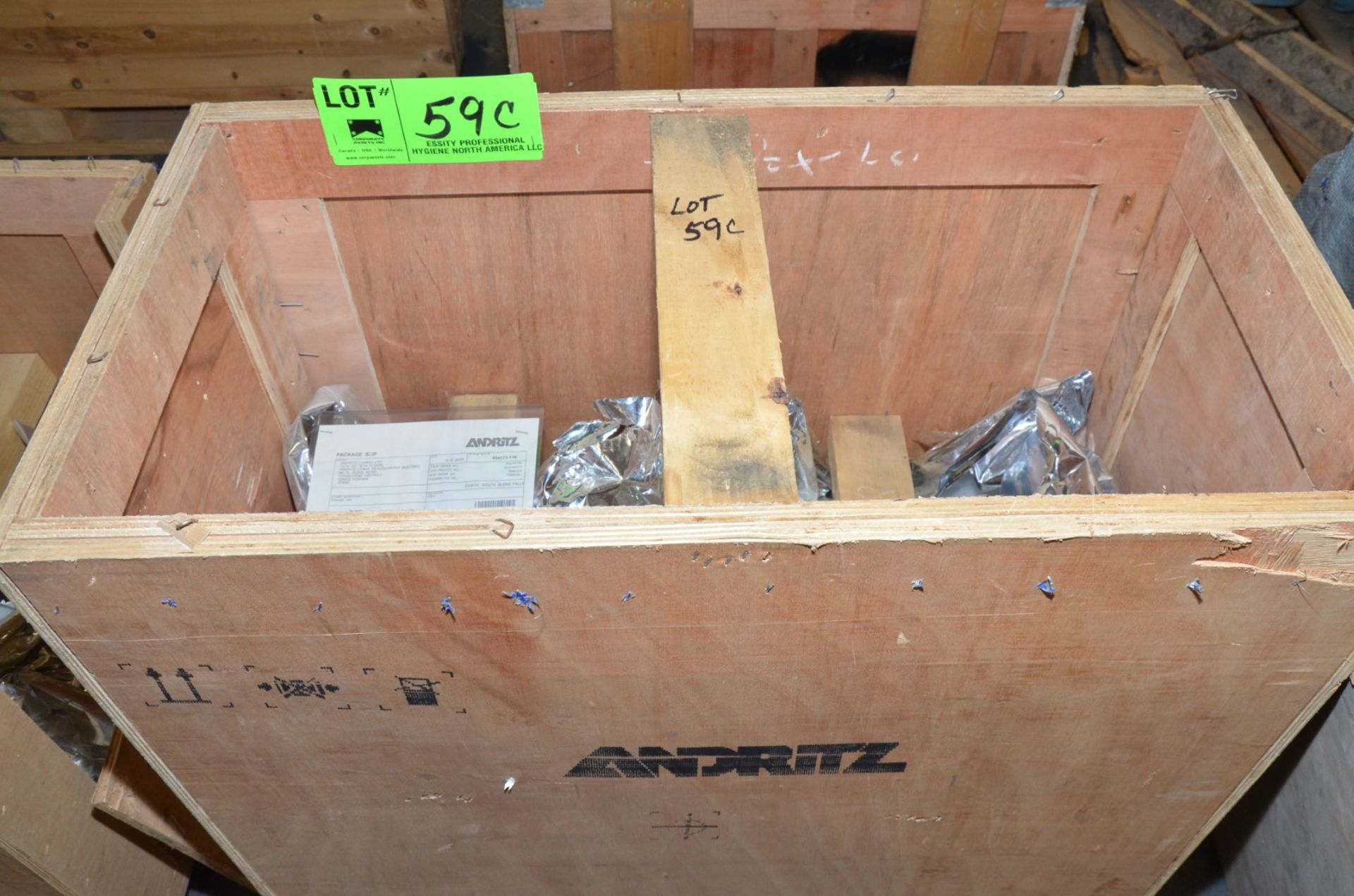 ANDRITZ RAGPULL SPARE PNEUMATIC CYLINDER PISTON [RIGGING FEE FOR LOT #59C - $25 USD PLUS