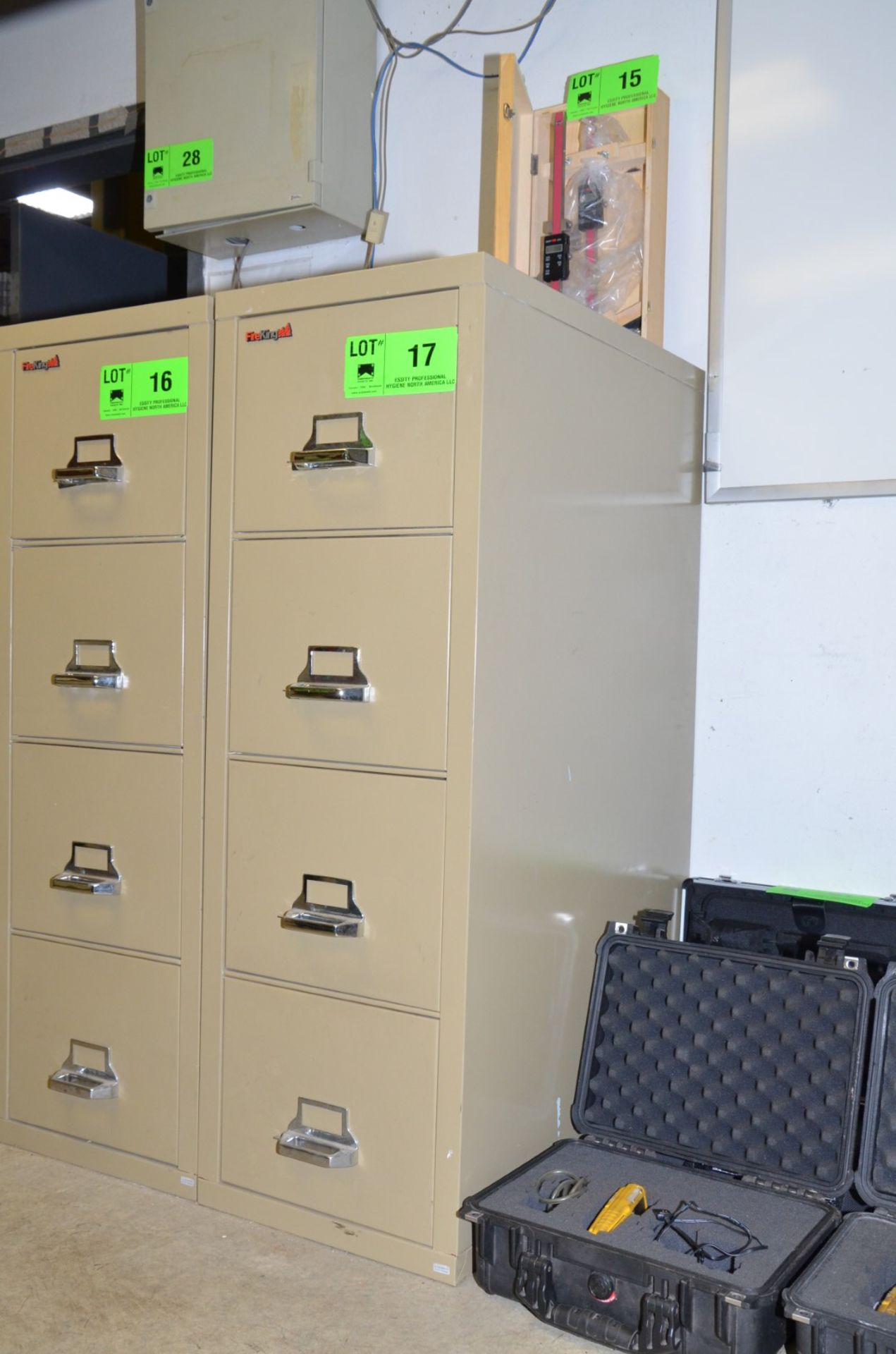 FIRE KING 4-DRAWER FIRE PROOF FILE CABINET [RIGGING FEE FOR LOT #17 - $50 USD PLUS APPLICABLE