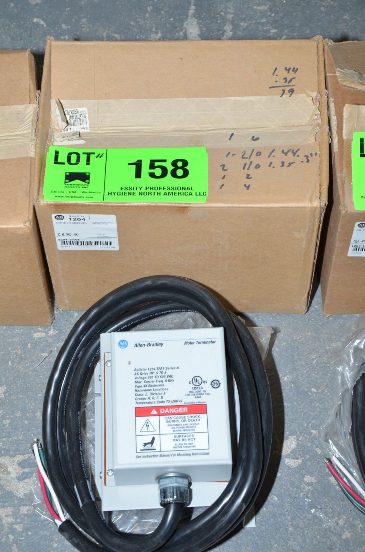 ALLEN BRADLEY (2019) 1204-TFB2 REFLECTIVE WAVE MOTOR TERMINATOR [RIGGING FEE FOR LOT #158 - $25