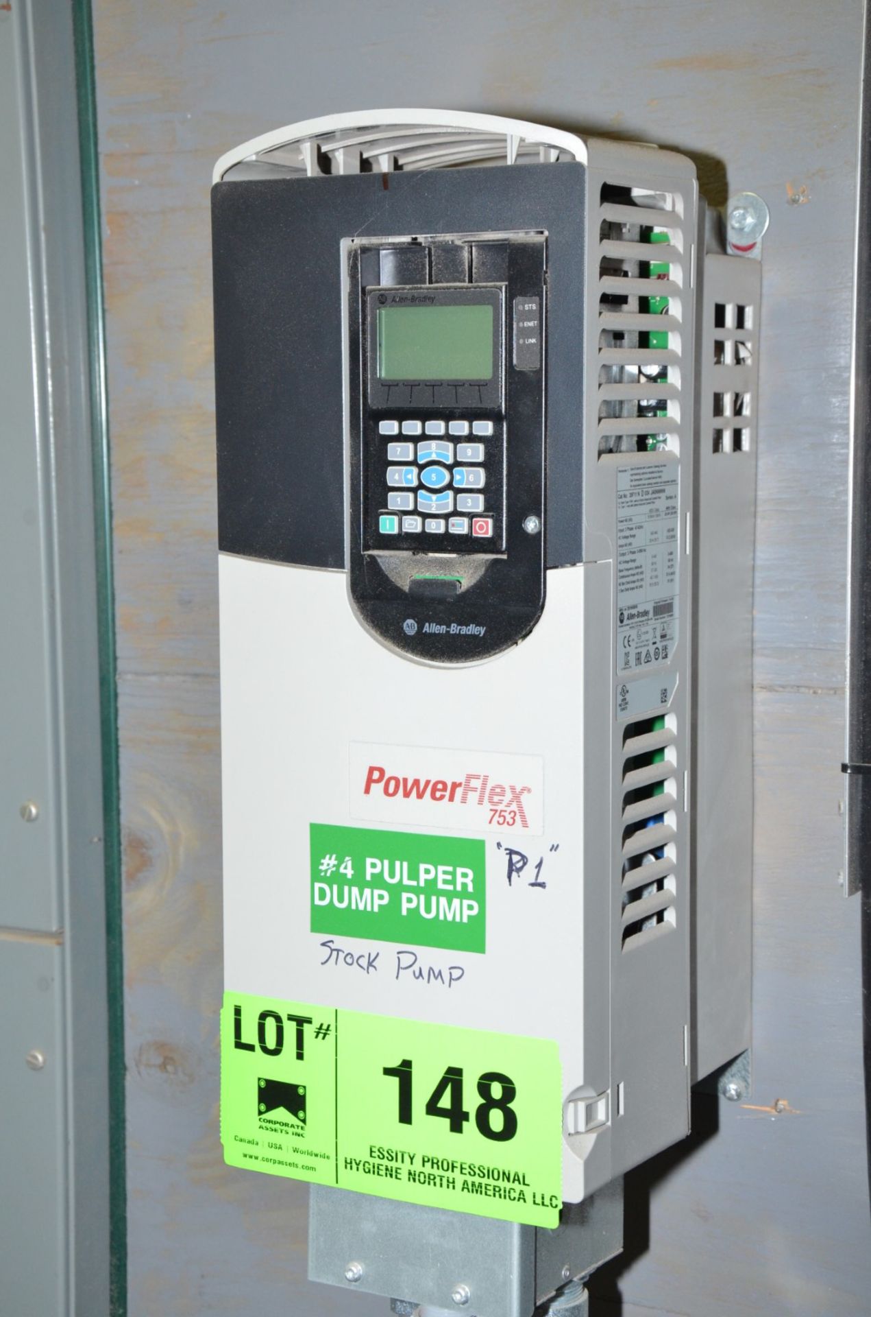 ALLEN BRADLEY (2019) POWERFLEX 753 25 HP VFD S/N 72766809 (CI) [RIGGING FEE FOR LOT #148 - $150