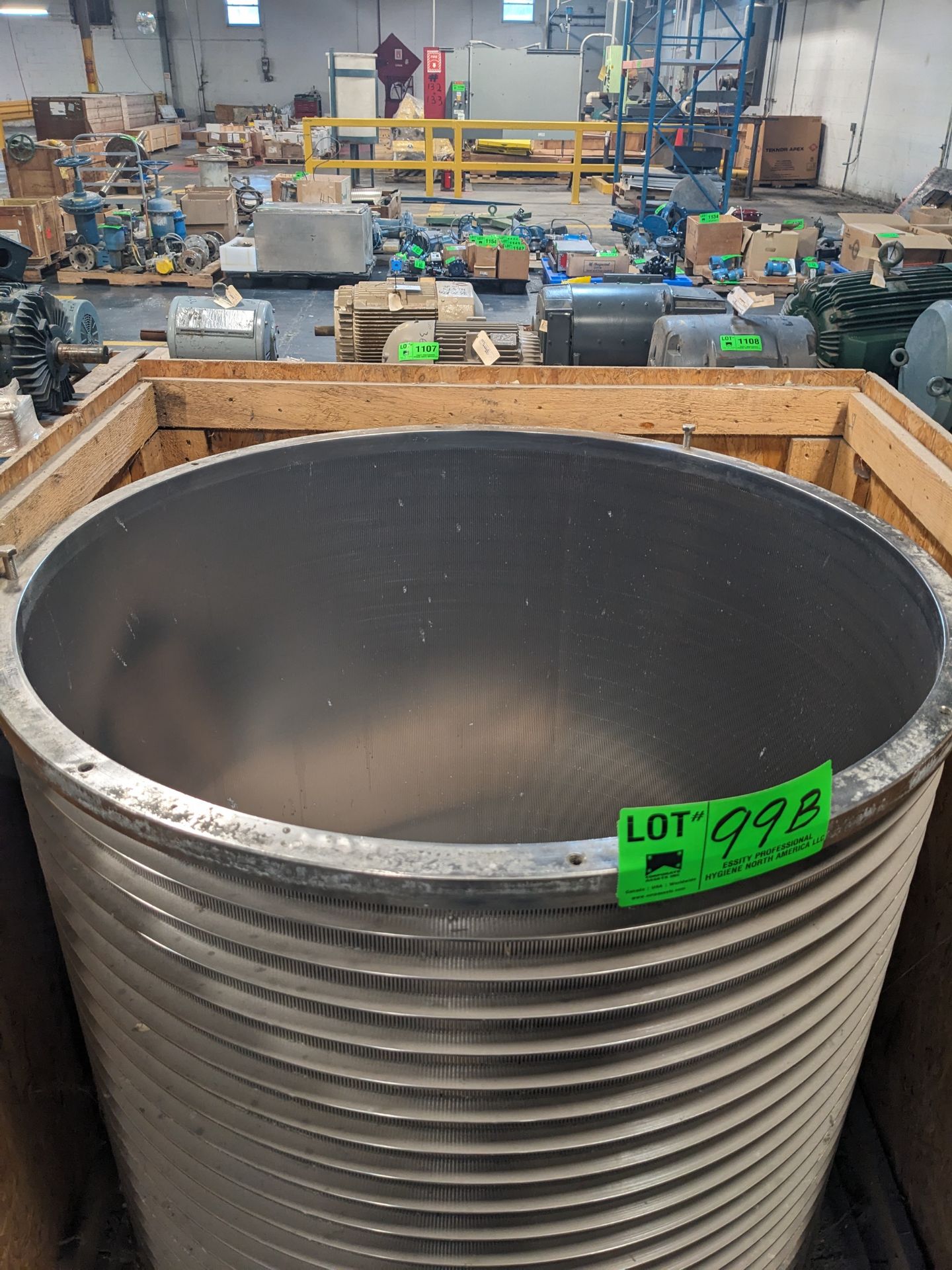 VOITH SULZER VPS 25/2 SPARE SCREEN BASKET XXX SLOT [RIGGING FEE FOR LOT #99B - $25 USD PLUS - Image 2 of 4