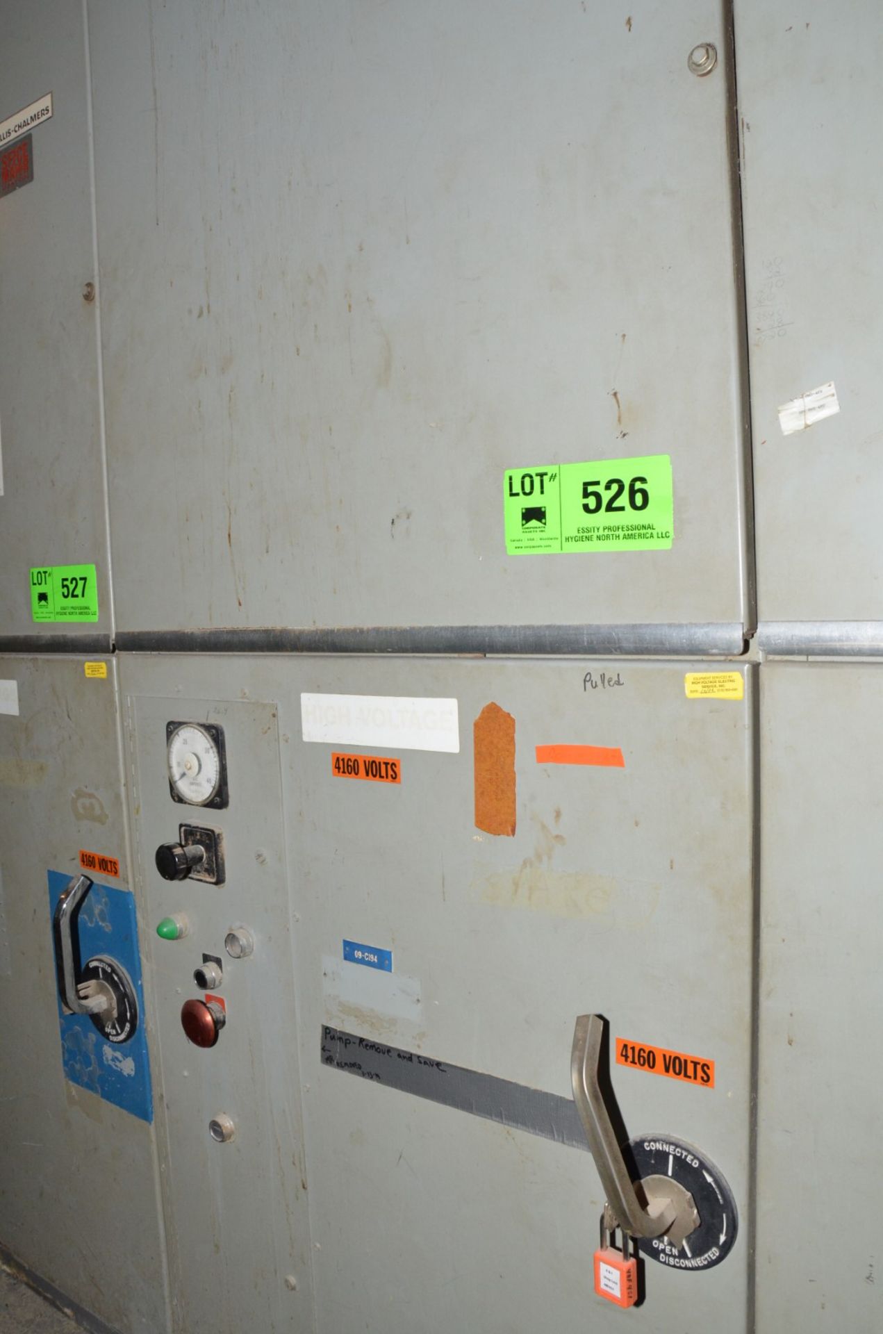 ALLIS-CHALMERS BREAKER PANEL (CI) [RIGGING FEE FOR LOT #526 - $400 USD PLUS APPLICABLE TAXES]