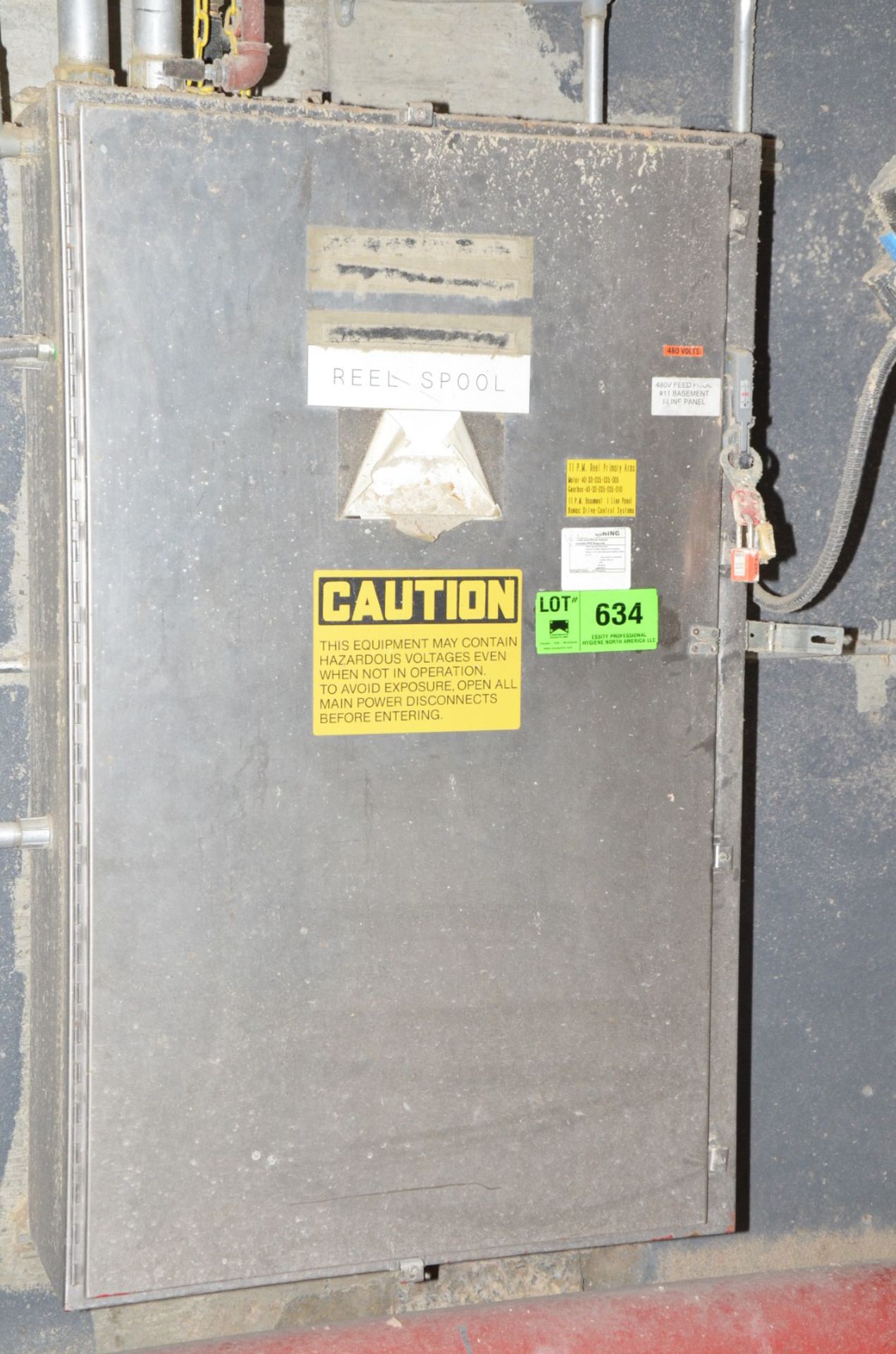 STAINLESS STEEL BREAKER PANEL (CI) [RIGGING FEE FOR LOT #634 - $100 USD PLUS APPLICABLE TAXES]