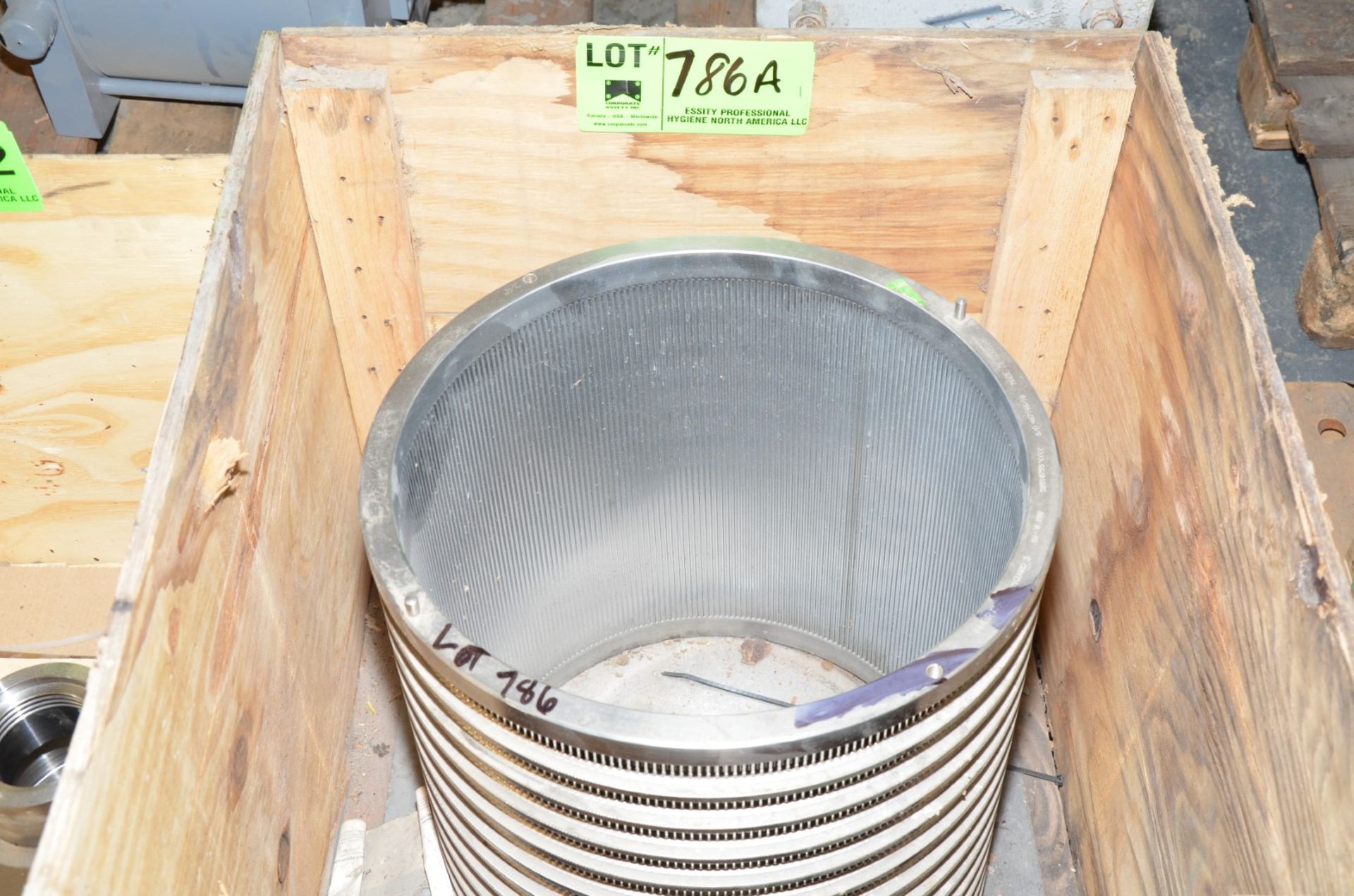 COMER ANDRITZ AXIGUARD 0.200 SPARE STAINLESS STEEL SCREEN BASKET [RIGGING FEE FOR LOT #786A - $25