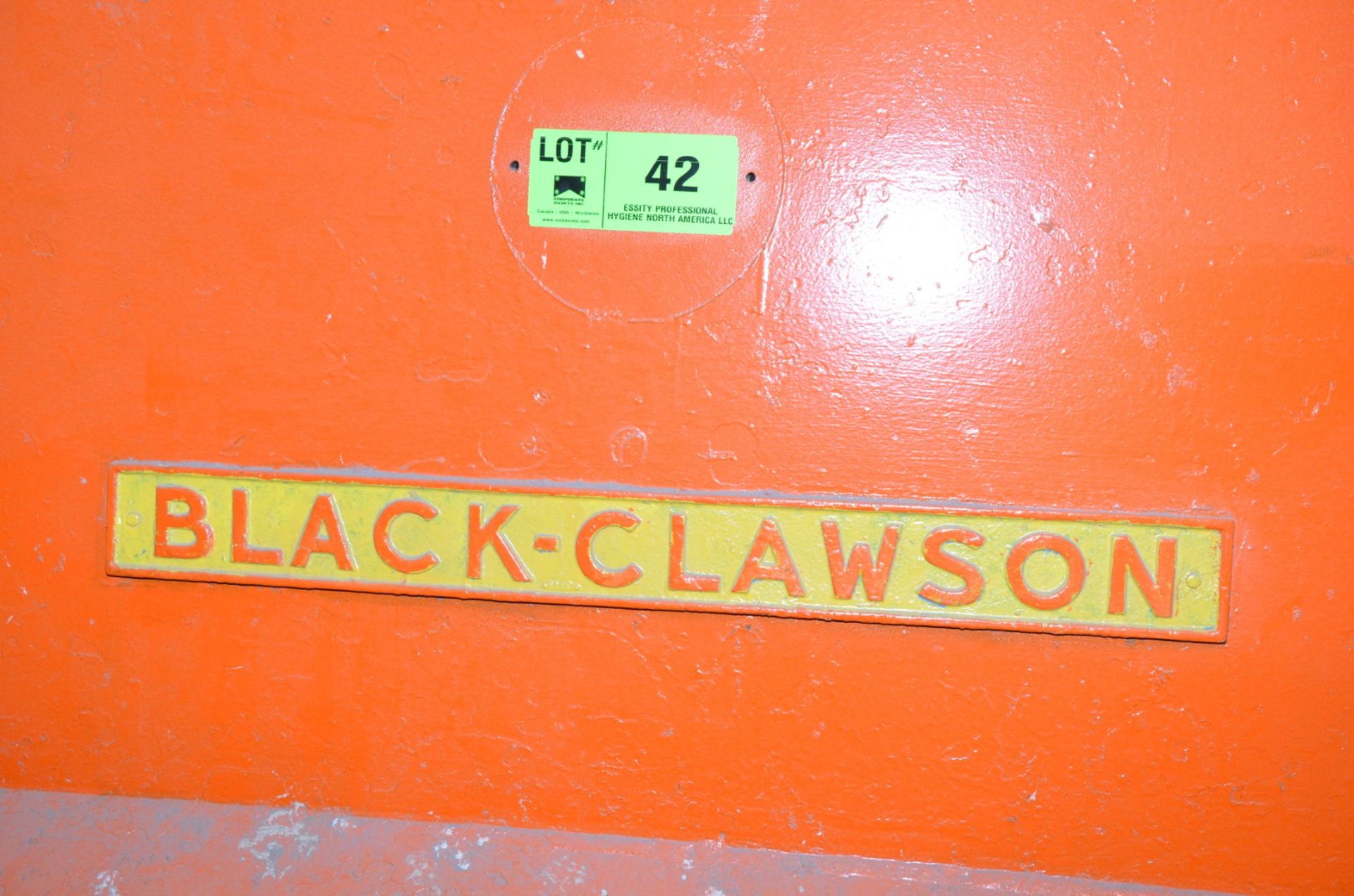 BLACK CLAWSON 14' TWIN CYLINDER ROLL/BALE BREAKING GUILLOTINE WITH HYDRAULIC POWER PACK, S/N N/A ( - Image 4 of 5