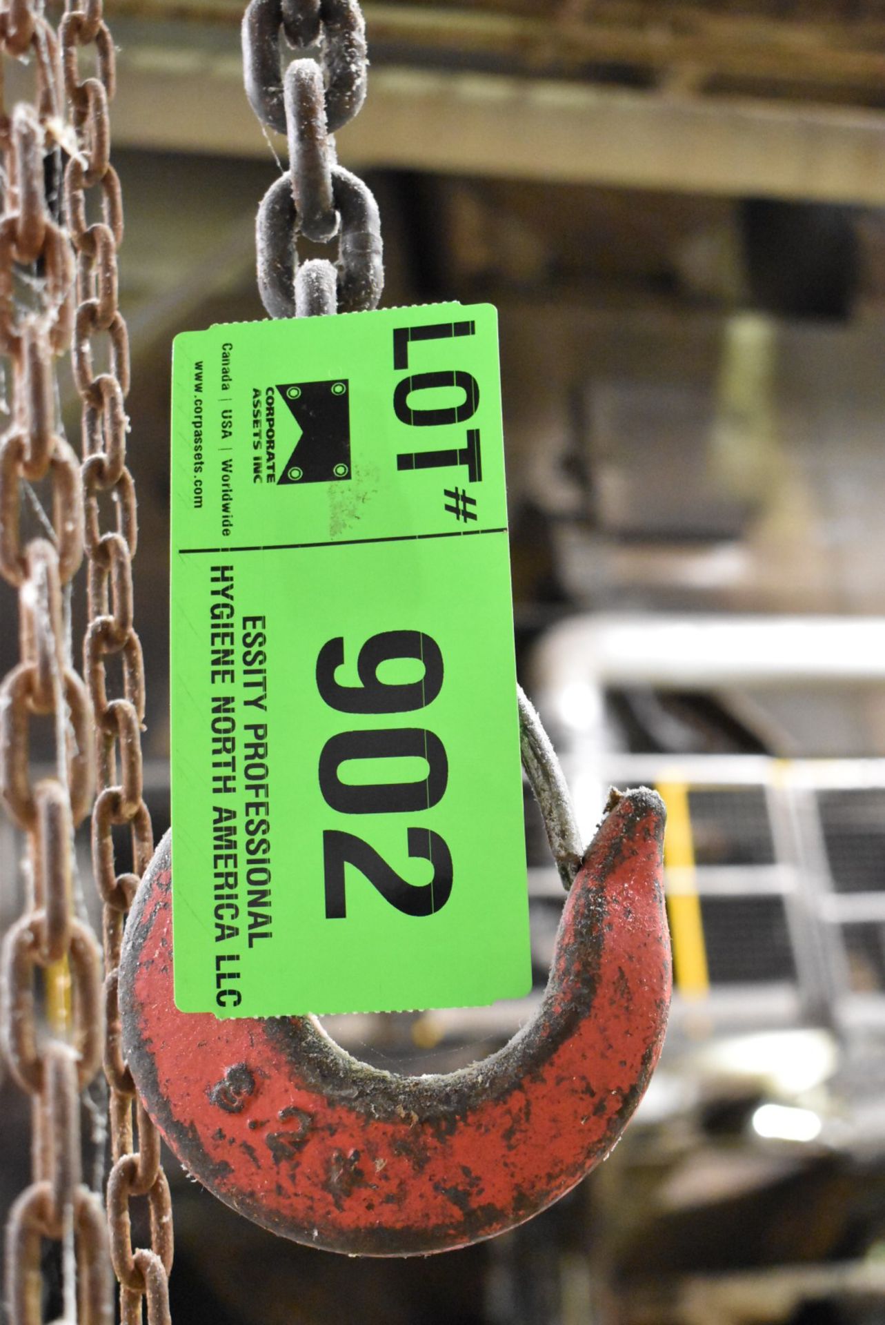 COFFING 3 TON CAPACITY CHAIN HOIST (CI) [RIGGING FEE FOR LOT #902 - $100 USD PLUS APPLICABLE TAXES] - Image 2 of 2