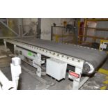 LAMB POWERED HORIZONTAL BELT/ROLLER CONVEYOR, APPROX 40"W X 170"L, S/N N/A (CI) [RIGGING FEE FOR LOT