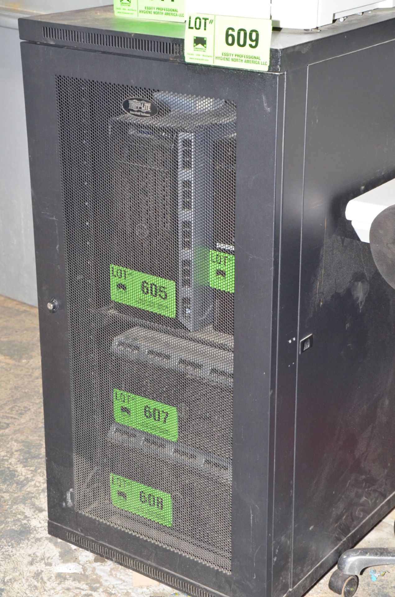 TRIPP-LITE SERVER CABINET (CI) [RIGGING FEE FOR LOT #609 - $25 USD PLUS APPLICABLE TAXES]