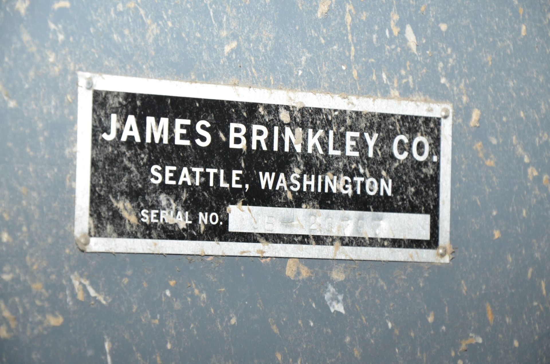 JAMES BRINKLEY APPROX. 60'L X 8'W STEEL BELT DIRECT ENTRY PULPER FEED CONVEYOR WITH CONTROLS, S/N - Image 5 of 5