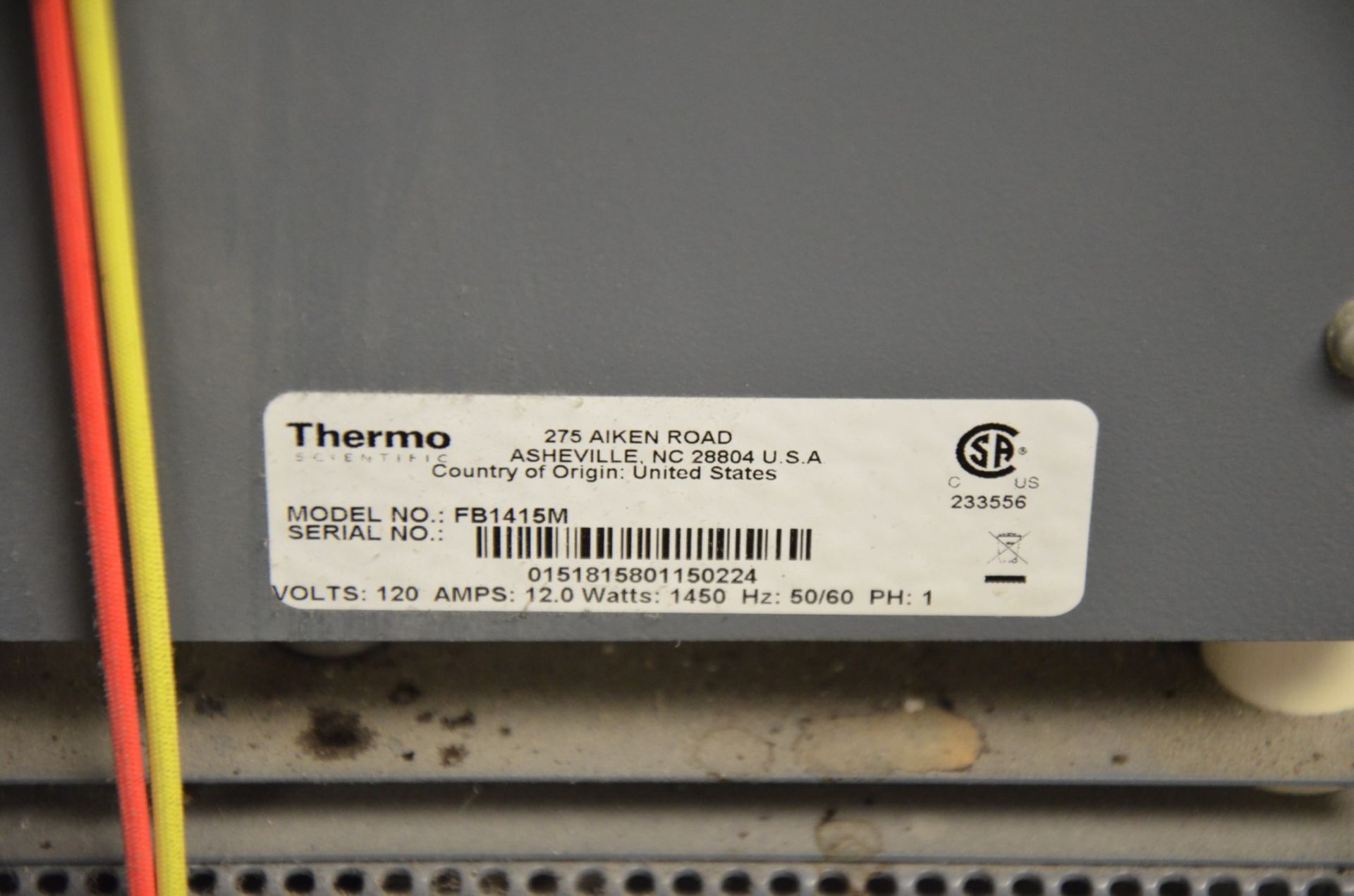 THERMO SCIENTIFIC (2013) THERMOLINE FB1415M BENCH TOP LAB FURNACE WITH DIGITAL MICROPROCESSOR - Image 7 of 7