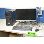 LOT/ LENOVO CONTROL PC WITH DESK [RIGGING FEE FOR LOT #691 - $100 USD PLUS APPLICABLE TAXES]