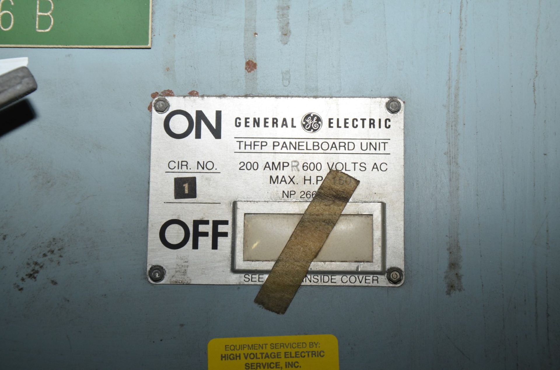 GENERAL ELECTRIC AV LINE 2-BANK SWITCH PANEL (CI) [RIGGING FEE FOR LOT #102 - $450 USD PLUS - Image 4 of 6