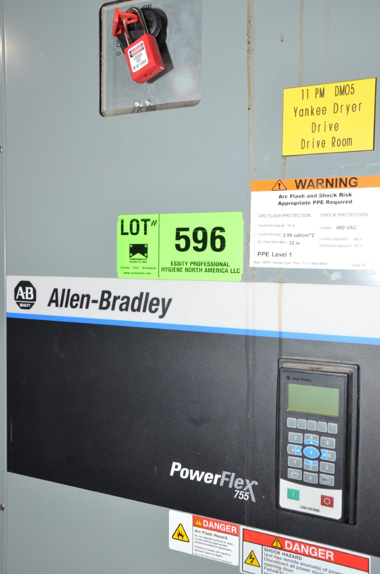 ALLEN BRADLEY (2016) POWERFLEX 755 700 HP VFD, S/N N/A (CI) [RIGGING FEE FOR LOT #596 - $550 USD - Image 2 of 4