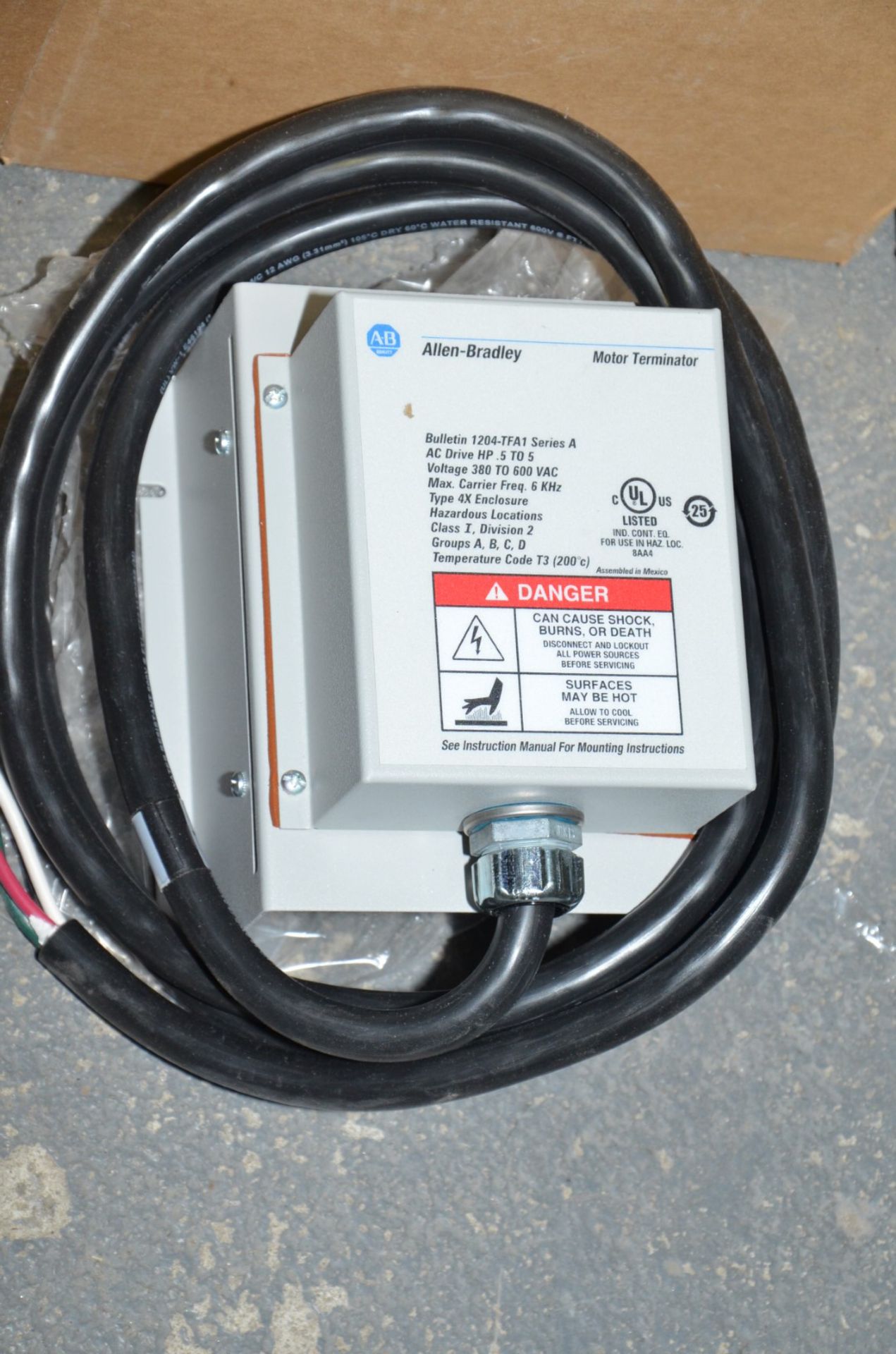 ALLEN BRADLEY (2019) 1204-TFB2 REFLECTIVE WAVE MOTOR TERMINATOR [RIGGING FEE FOR LOT #155 - $25 - Image 3 of 3