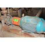 4X8-1/2 CENTRIFUGAL PUMP WITH 75HP DRIVE MOTOR, S/N 210532 (CI) [RIGGING FEE FOR LOT #511 - $450 USD