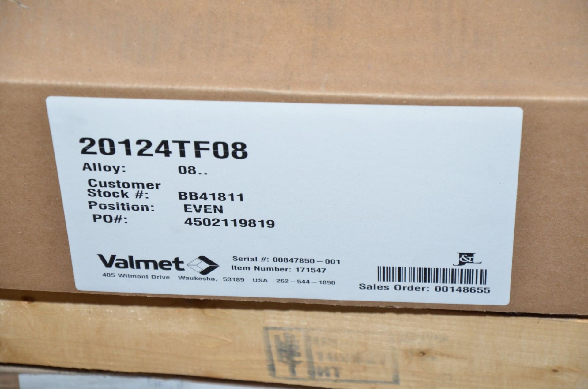 VALMET 20124TF08 20" REFINER PLATE SET [RIGGING FEE FOR LOT #443B - $25 USD PLUS APPLICABLE TAXES] - Image 2 of 2