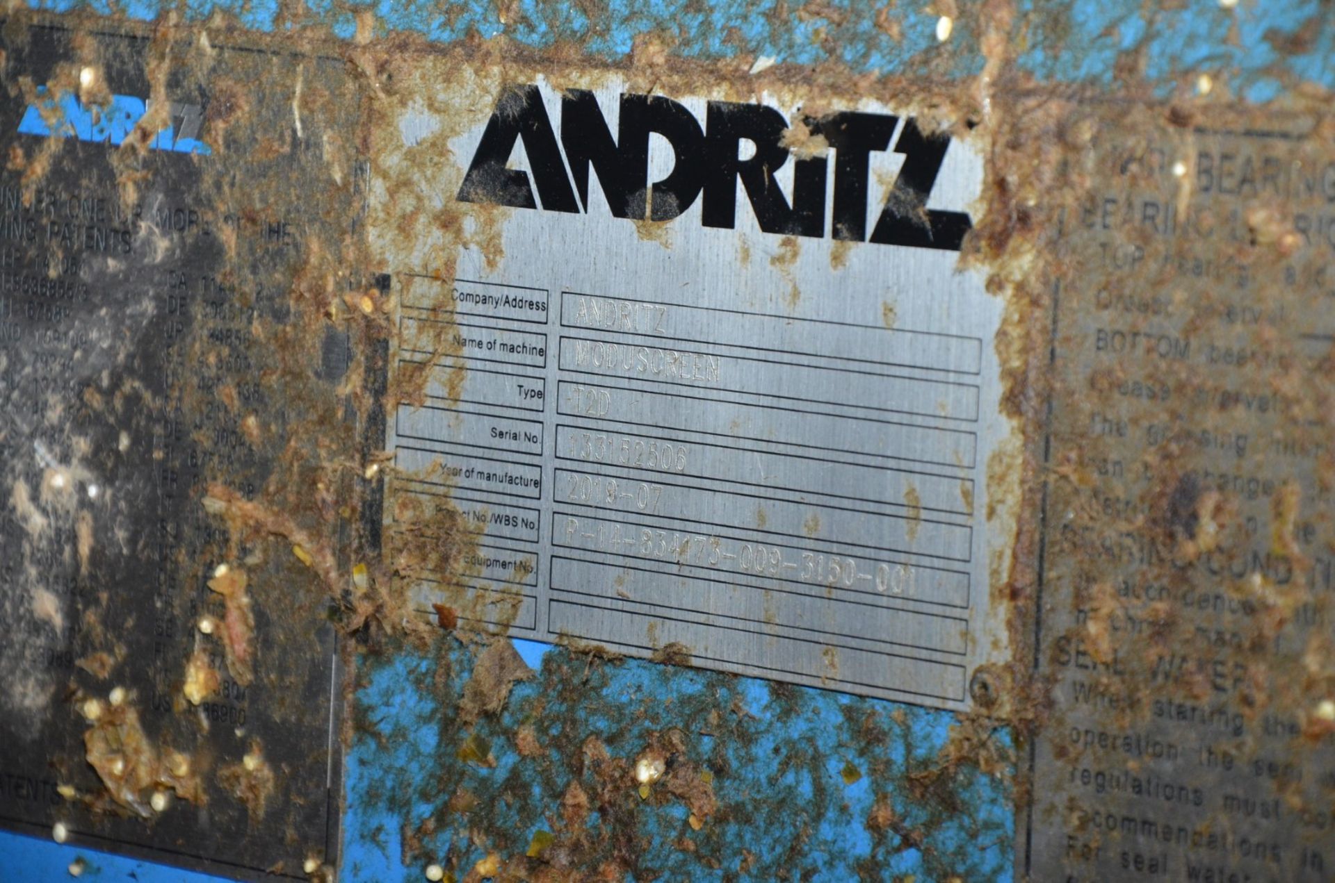 ANDRITZ (2019) FG 02 FIBREGUARD STAINLESS STEEL LIGHT AND SMALL HEAVY REJECT DETRASHER CENTRIFUGAL - Image 4 of 8