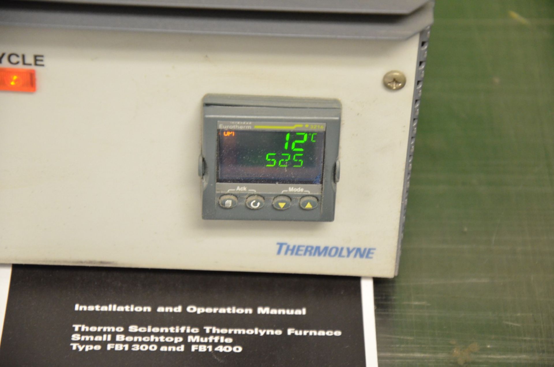 THERMO SCIENTIFIC (2013) THERMOLINE FB1415M BENCH TOP LAB FURNACE WITH DIGITAL MICROPROCESSOR - Image 3 of 7