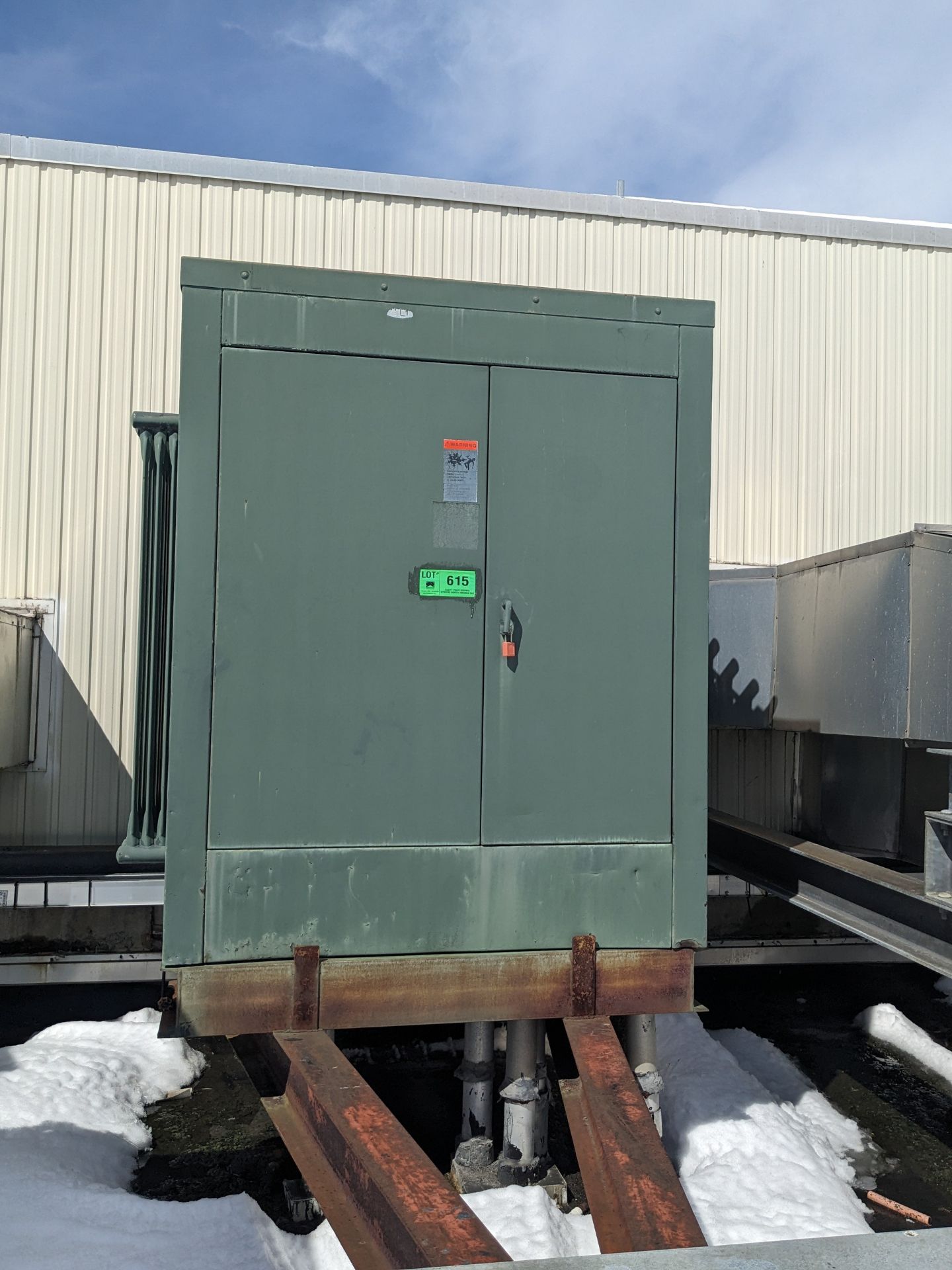 TRANSFORMER 1500KVA/4160-860V/3PH/60HZ OIL COOLED TYPE TRANSFORMER, S/N N/A (CI) [RIGGING FEE FOR