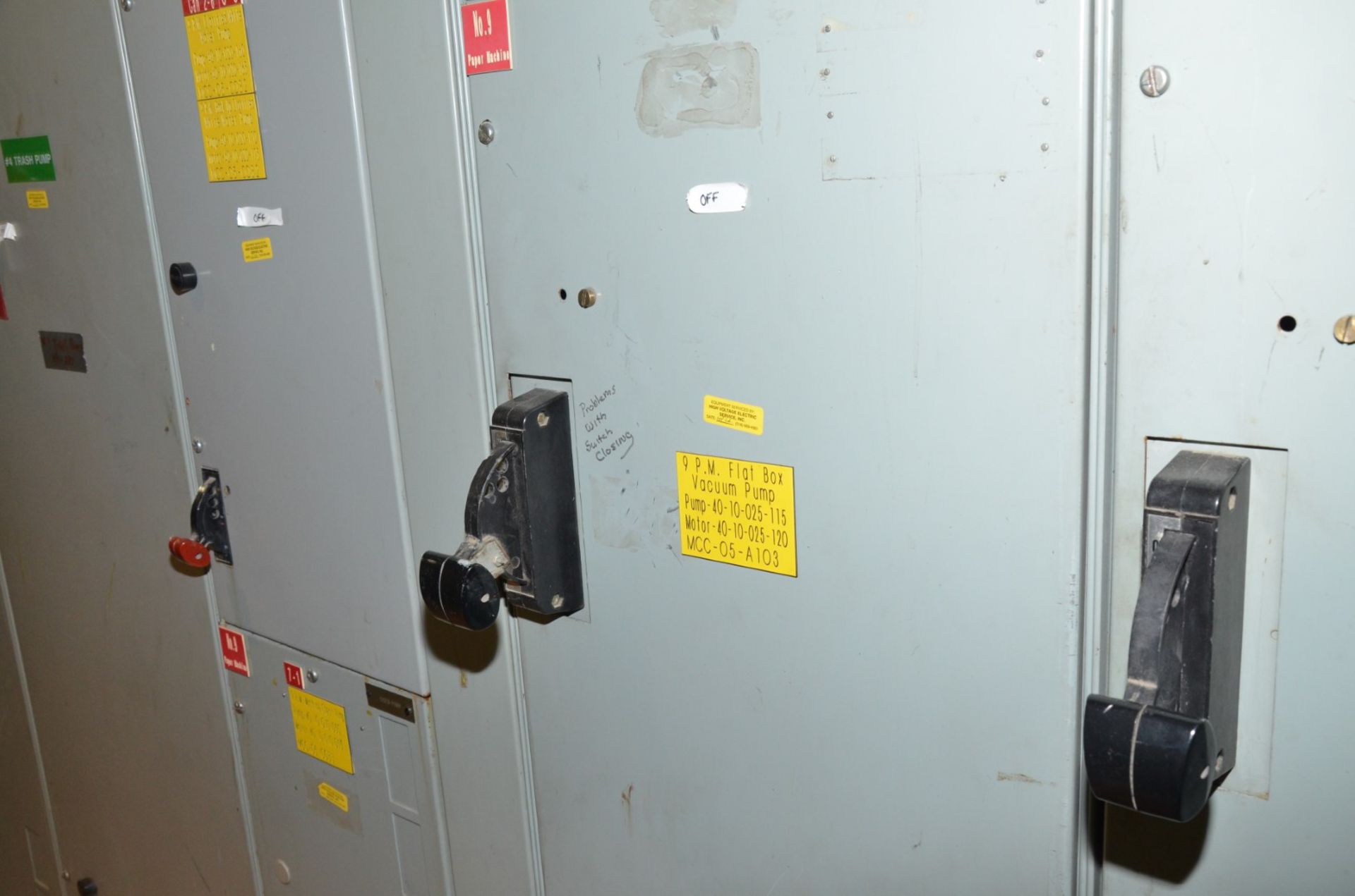GENERAL ELECTRIC LINE CONTROL 8000 7-BANK MCC PANEL (CI) [RIGGING FEE FOR LOT #125 - $1450 USD - Image 6 of 8
