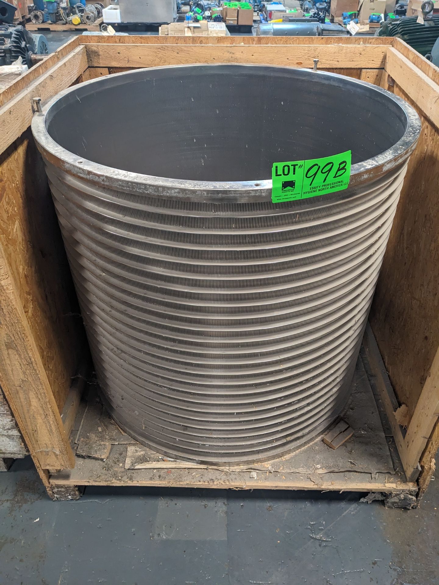 VOITH SULZER VPS 25/2 SPARE SCREEN BASKET XXX SLOT [RIGGING FEE FOR LOT #99B - $25 USD PLUS