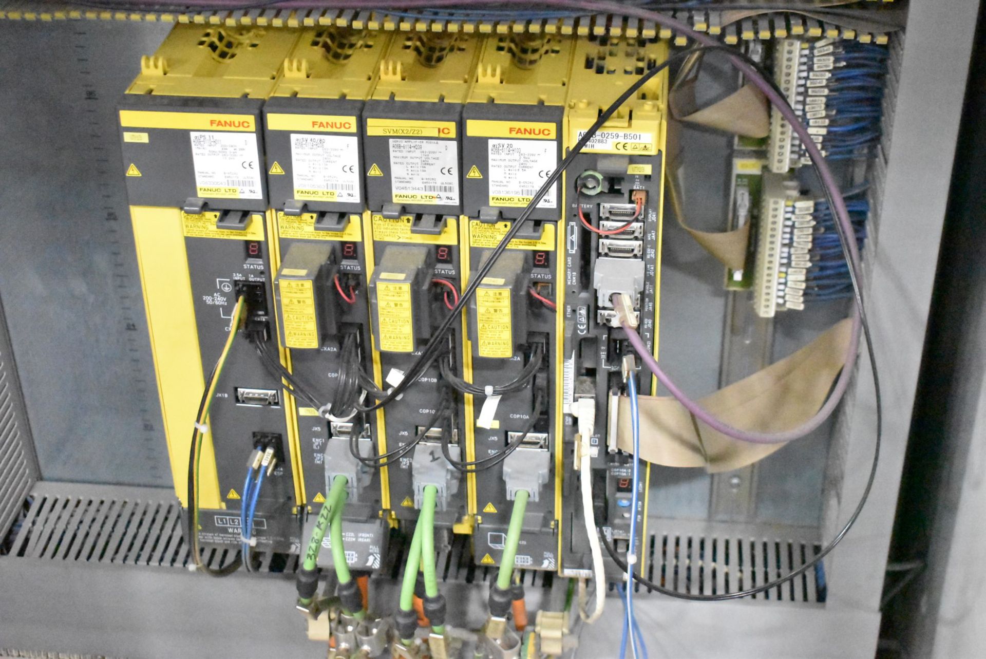 ELLECTRIC CONTROL CABINET WITH FANUC PLC AND DRIVE COMPONENTS (CI) [RIGGING FEE FOR LOT #864 - $ - Image 4 of 10